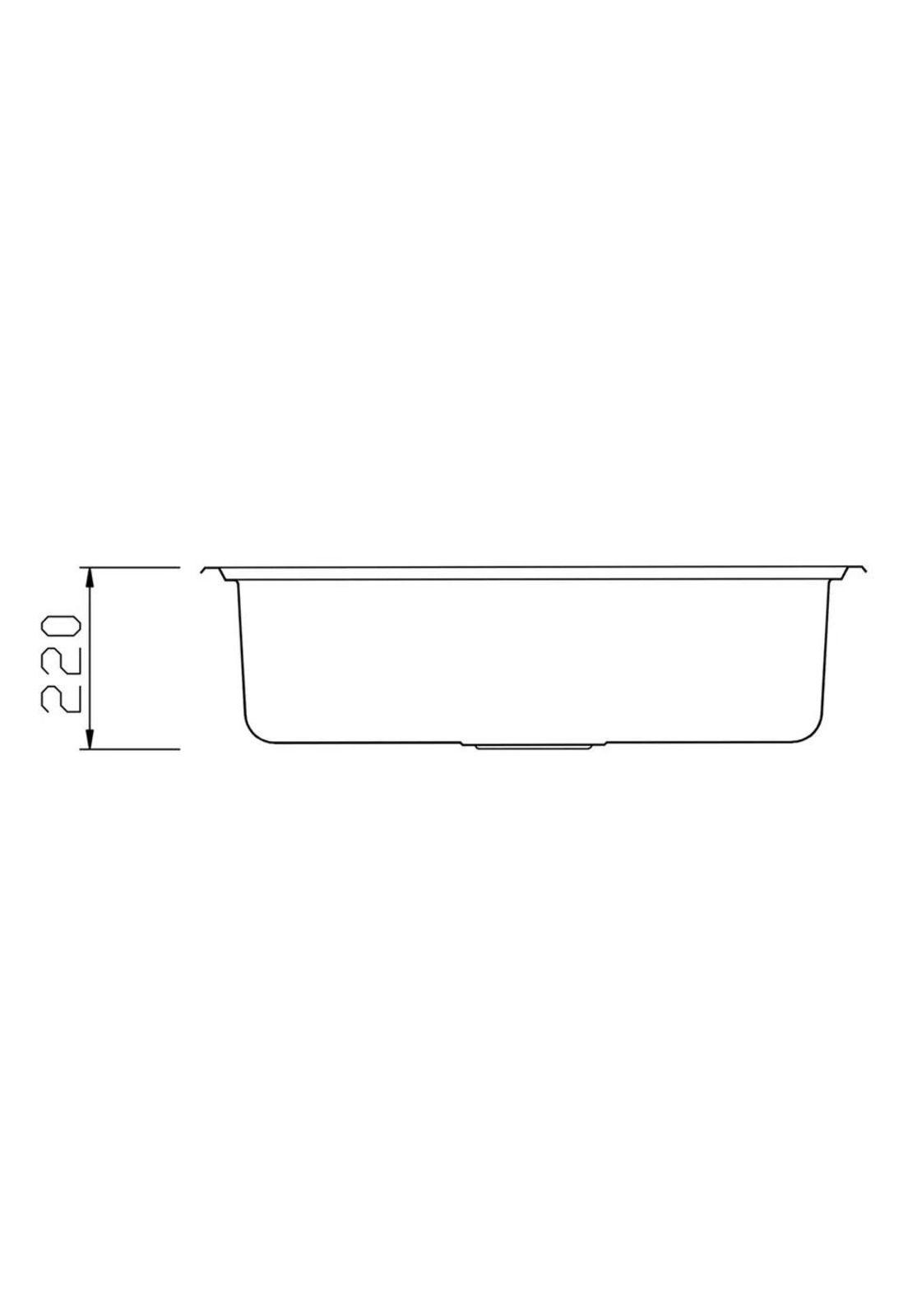 Lavaplatos Empotrable Empotrado 800x500x220 Mm Hessen Taumm Gris-2