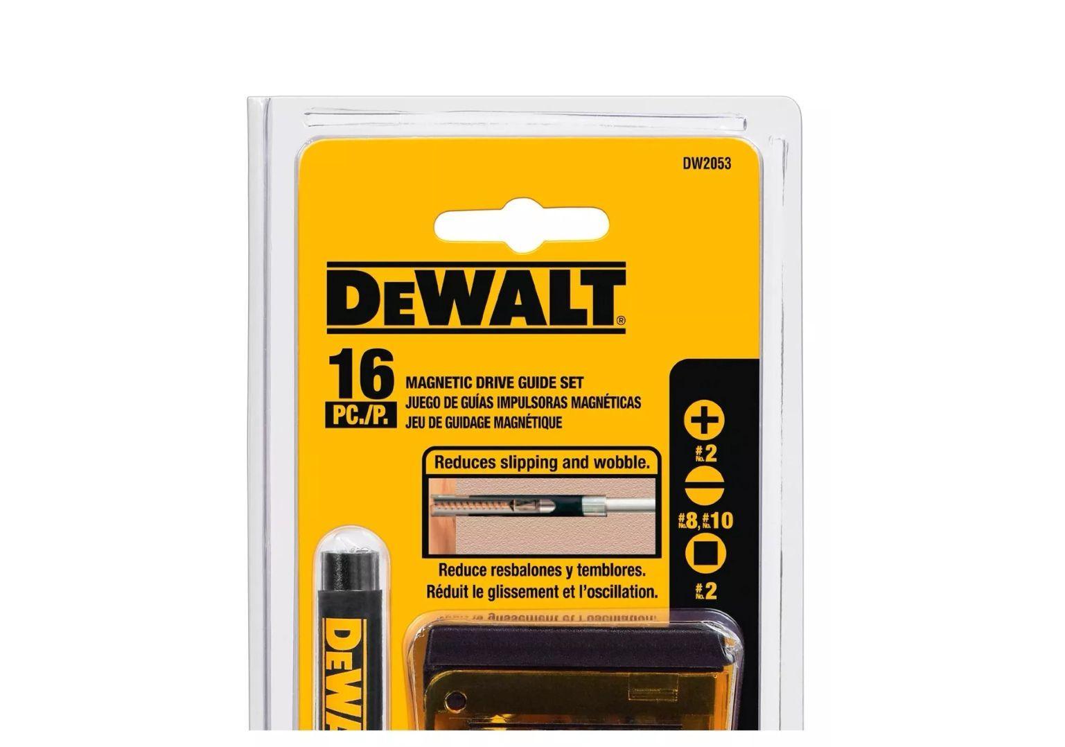 Set De Puntas Dewalt 16 Piezas + Guía Magnética Dw2053 -4