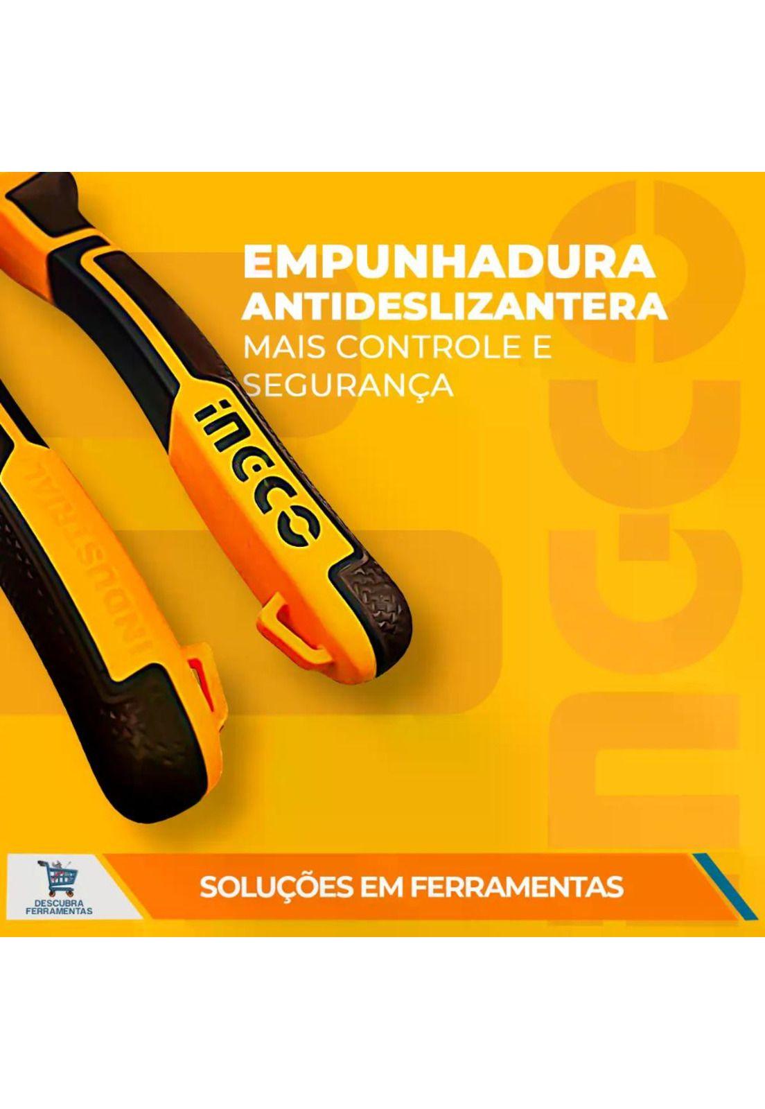Juego De Alicates Profesionales Ingco Alta Performance De 3 Piezas, Color Amarillo-8