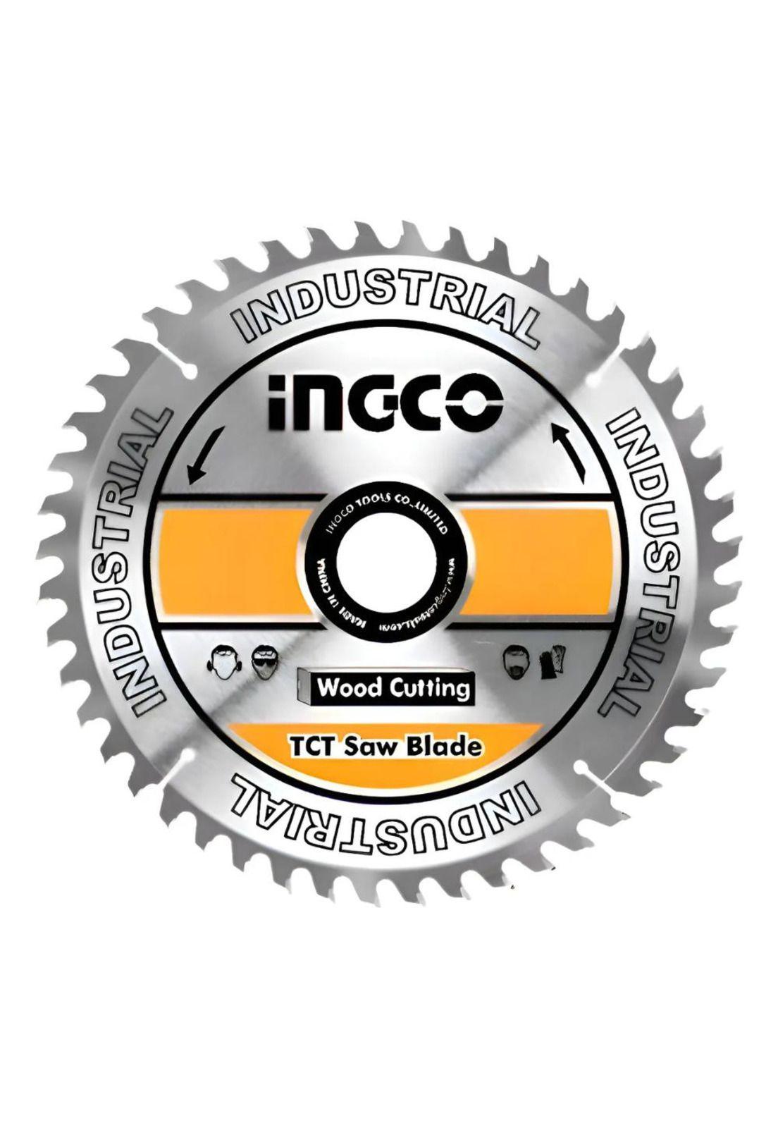 Disco De Sierra Circular Para Madera 48t 8 1-4 /210mm Ingco Amarillo Plateado-0
