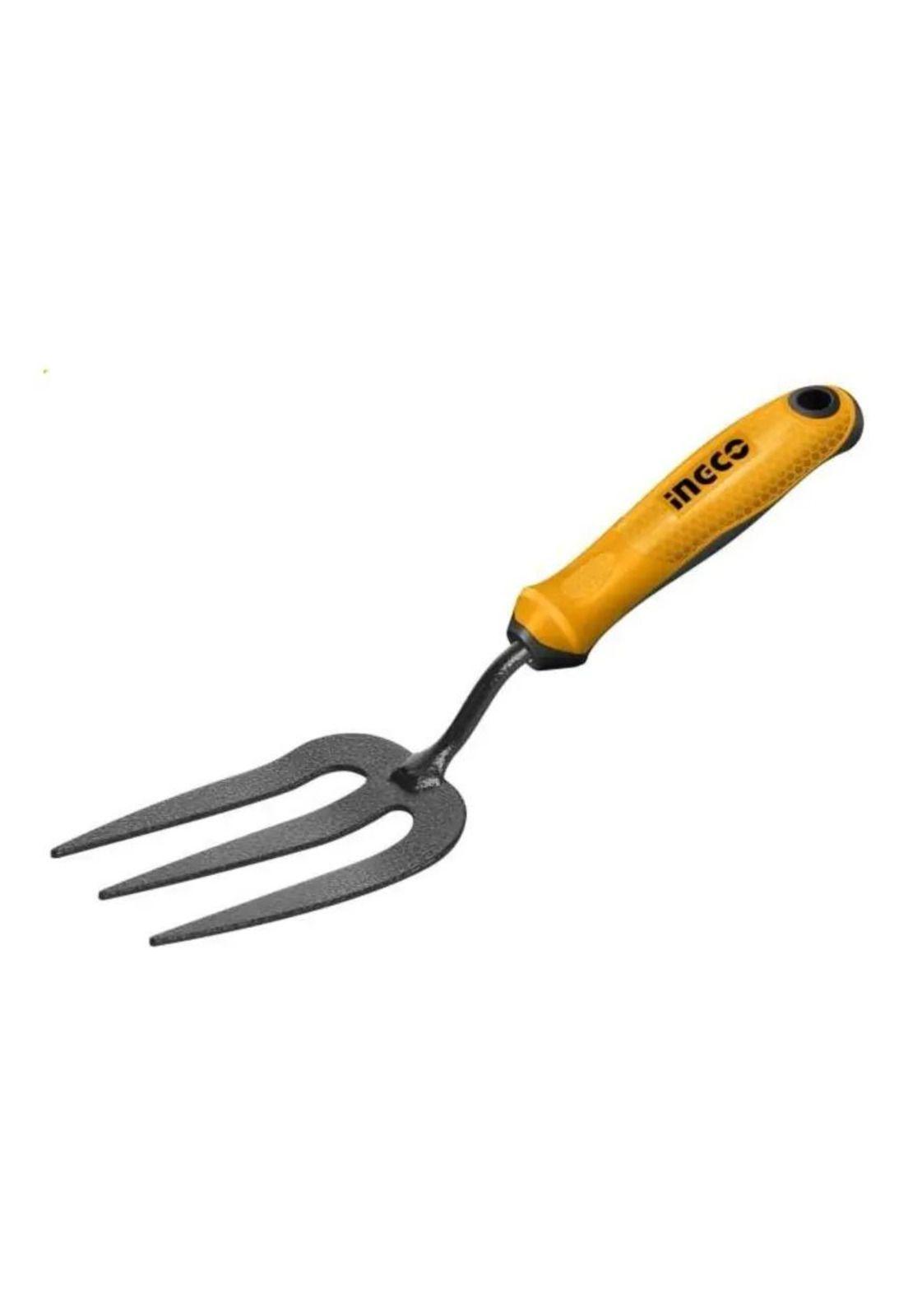 Cultivador Rastrillo Tres Puntas Para Jardín Ingco 80x320 Mm Amarillo-5