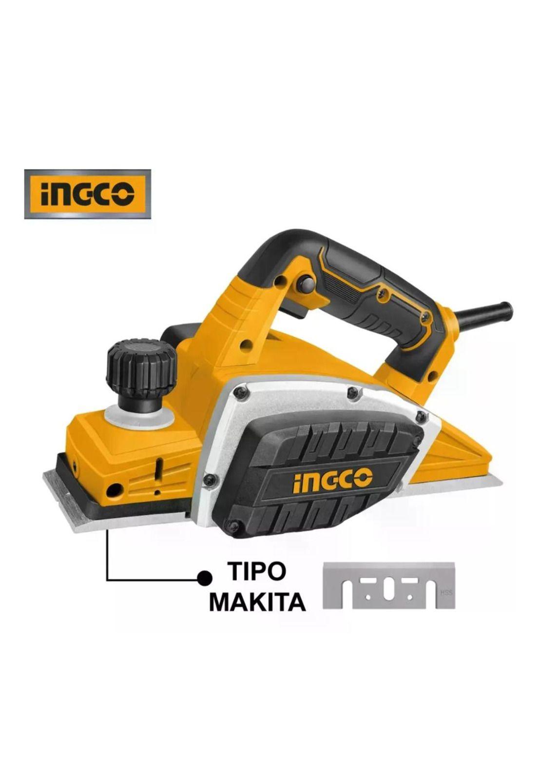 Cepilladora Electrica Industrial 750w Ingco Pl7508-7 Amarillo-1