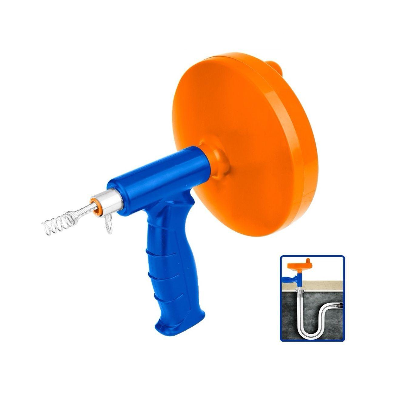 Destapador Para Drenaje Tipo Pistola Wadfow 6mm 4,5m Wdd3345-0