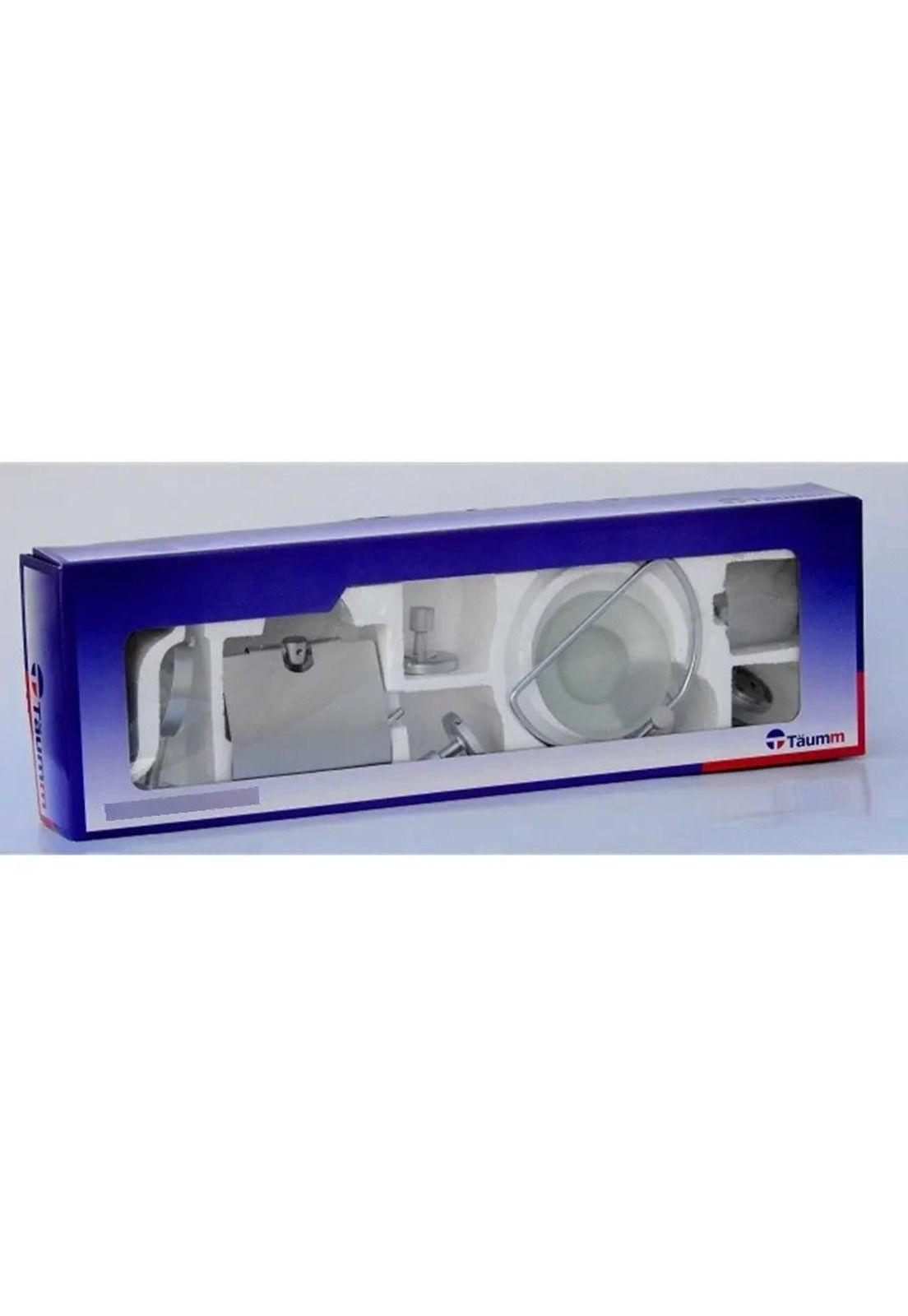 Set De Accesorios Baño Pared Freiburg Taumm Vidrio 6 Piezas Gris-8