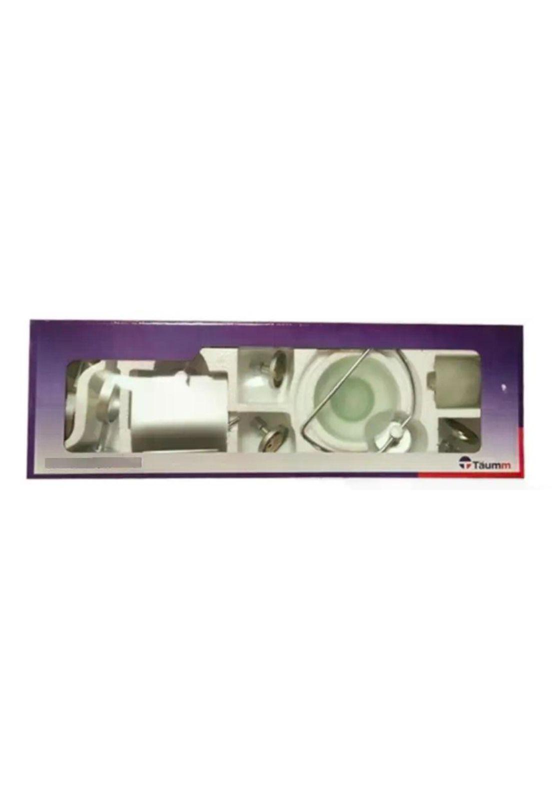 Set De Accesorios Baño Pared Freiburg Taumm Vidrio 6 Piezas Gris-9