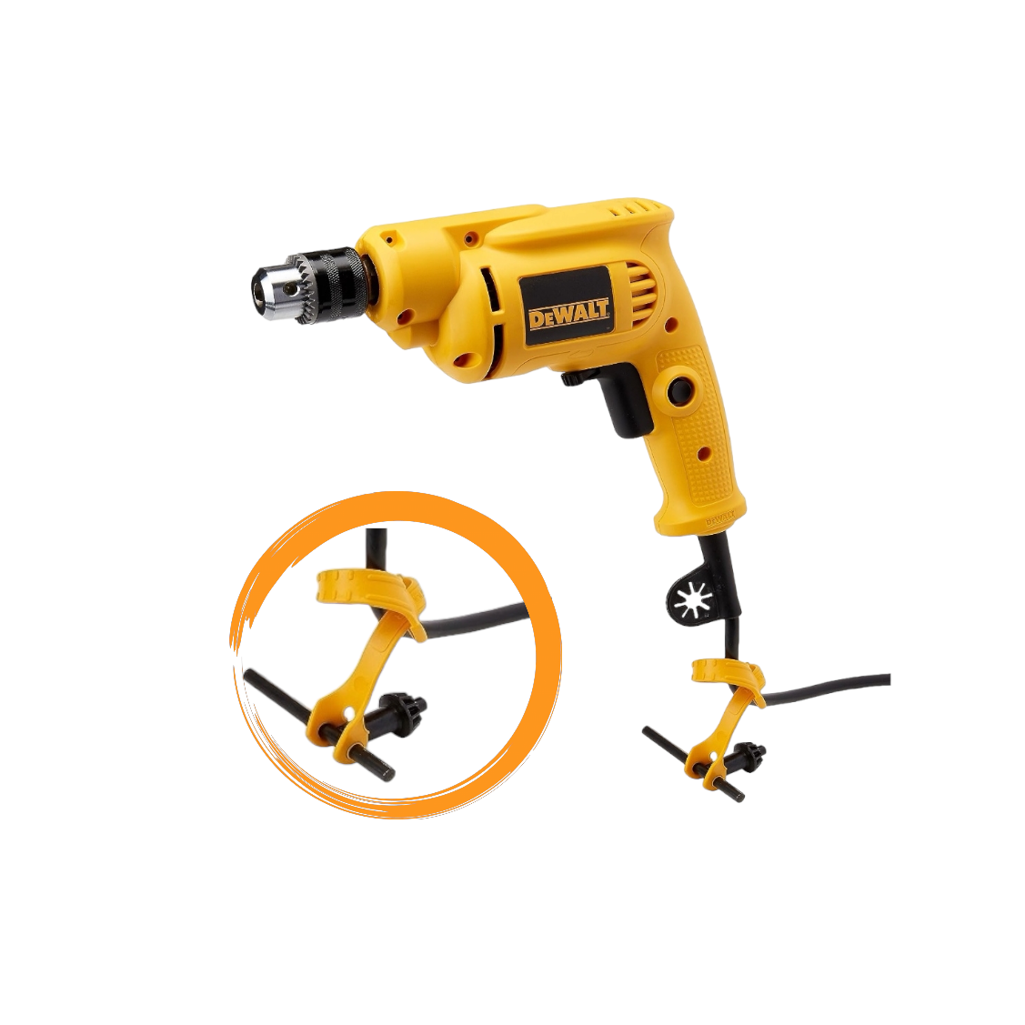 Taladro Rotación Eléctrico Dewalt 10 Mm 600 W 2800 Rpm-0