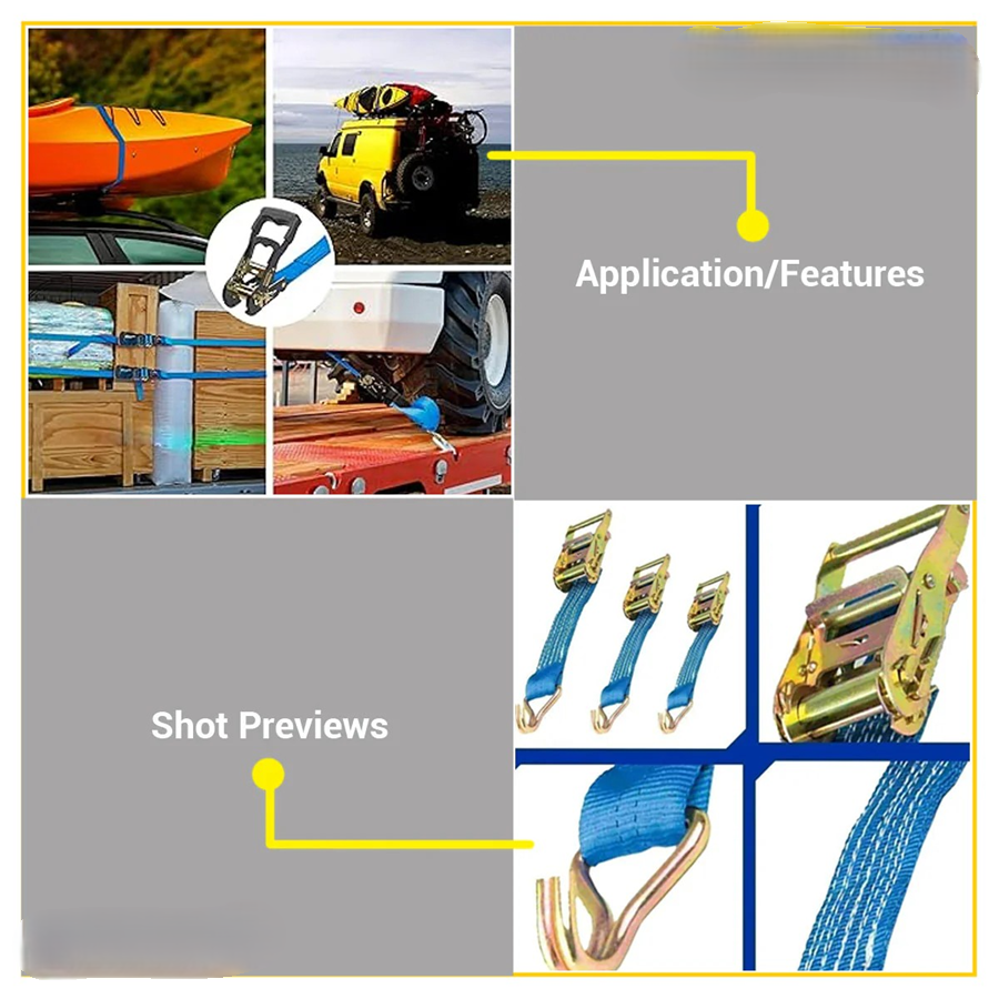 Eslinga Con Trinquete 50mmx10m 5 Toneladas Wadfow Wrt13510-3