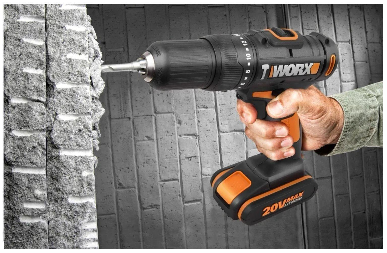 Taladro Percutor Inalámbrico Worx 13 Mm 20 V (solo) -3