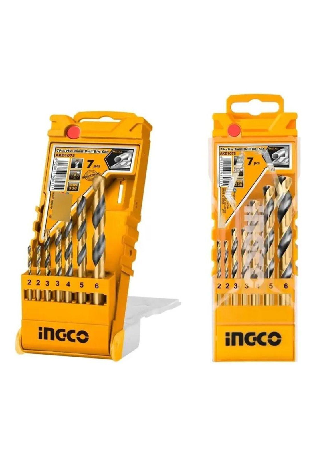 Set 7 Mechas Metal Ingco Akd1075-0