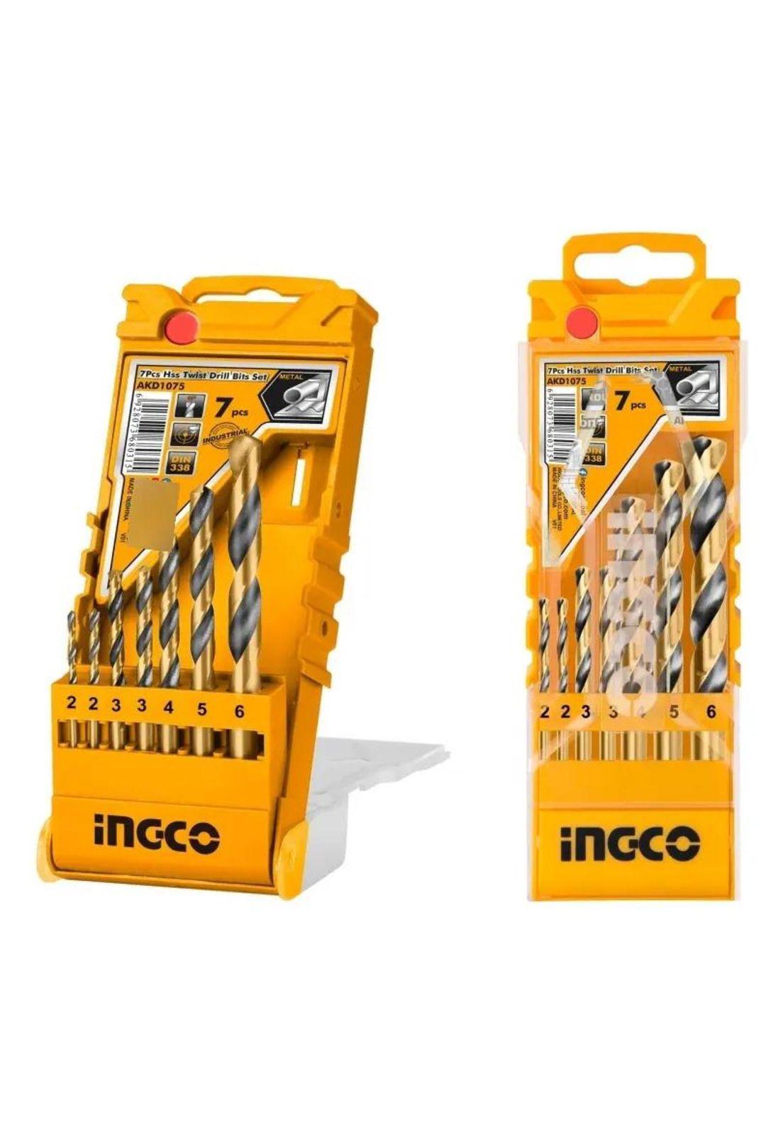 Set 7 Mechas Metal Ingco Akd1075-6