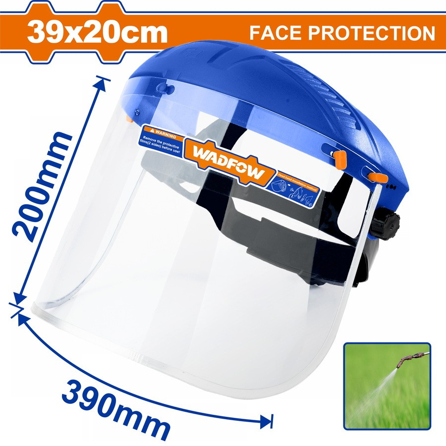 Careta Mascara De Seguridad Transparente Wadfow Wfd1308-4