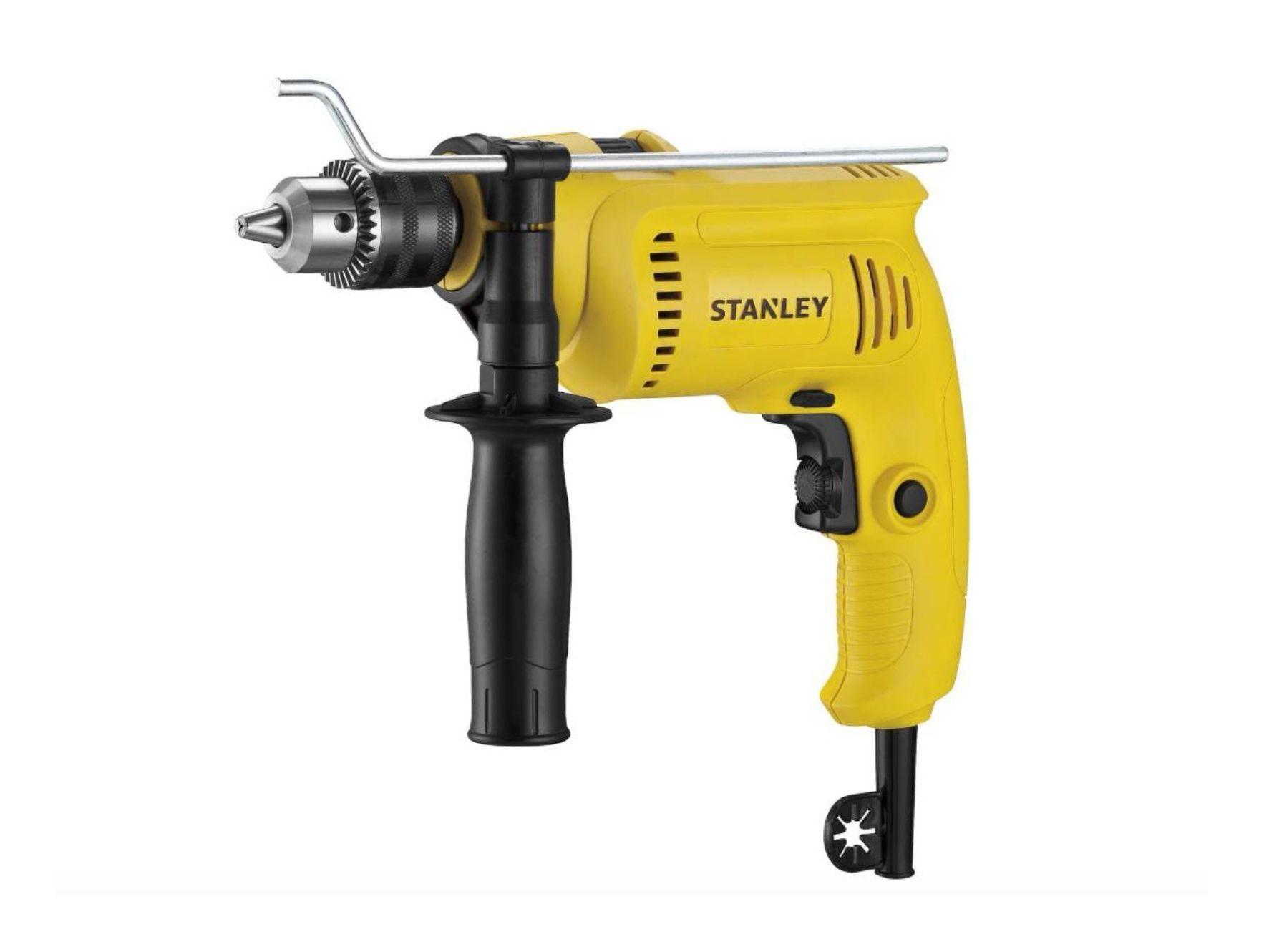 Kit Pack Stanley Taladro Percutor 600w + Caja Herramientas + 9 Brocas-1