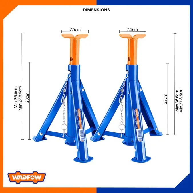 Set Banquillos Elevacion 2 Piezas 3 Toneladas Wadfow Whj3503-2