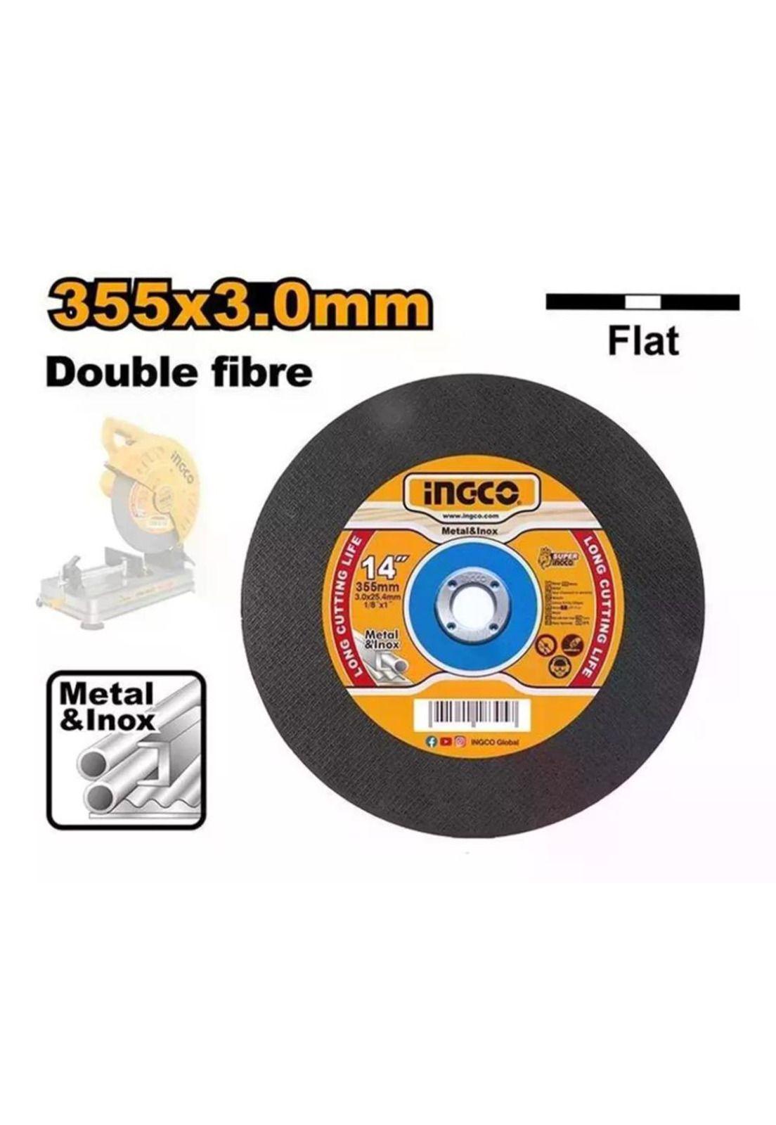 Disco Corte Metal 14 355mm Tronzadora Ingco Mcd303551 Color Negro-4