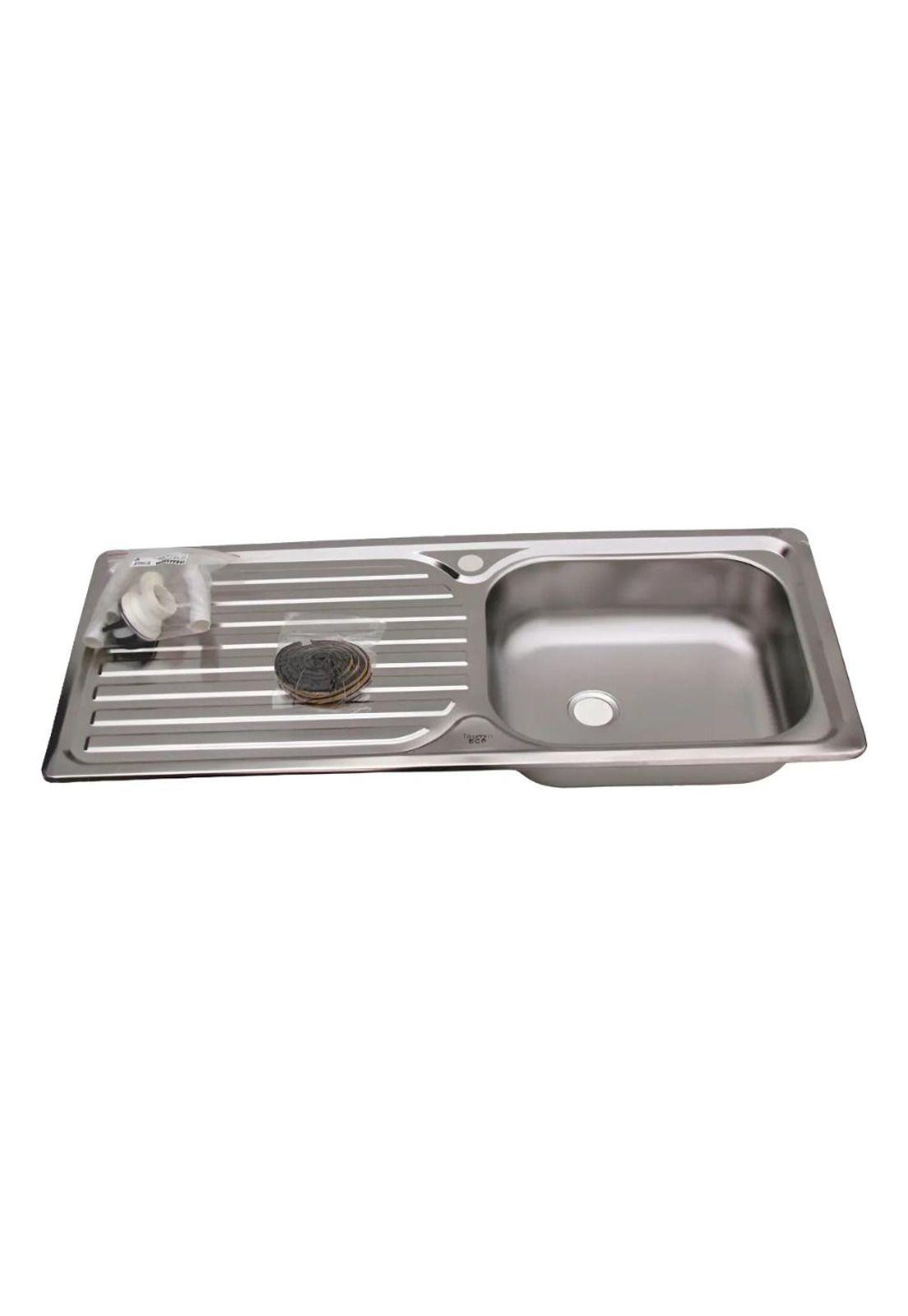 Lavaplatos Empotrable 100x44 Cm Eco P Monomando Izquie Taumm Gris-0