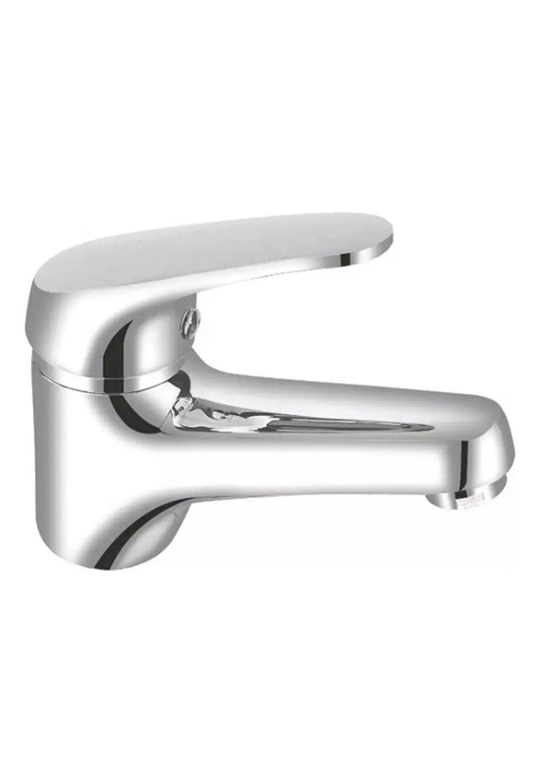 Llave Monomando Lavamanos Baño Domenica - Taumm Blanco Cromado-3