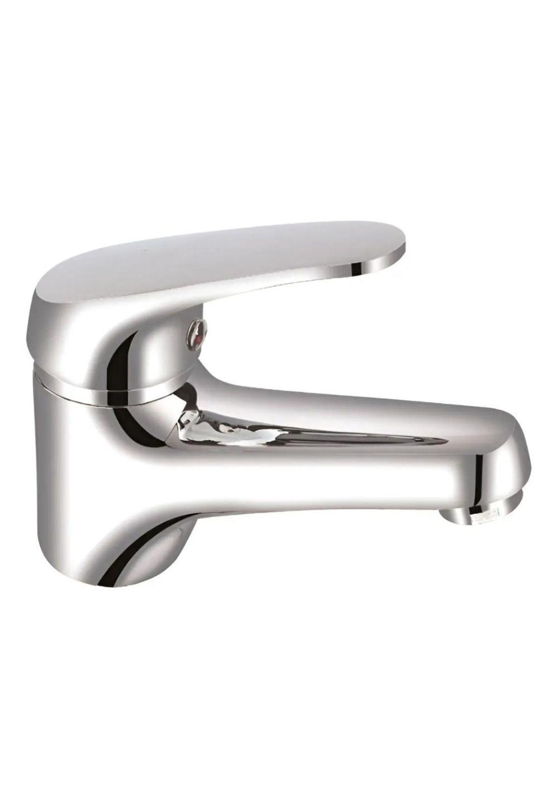 Llave Monomando Lavamanos Baño Domenica - Taumm Blanco Cromado-4