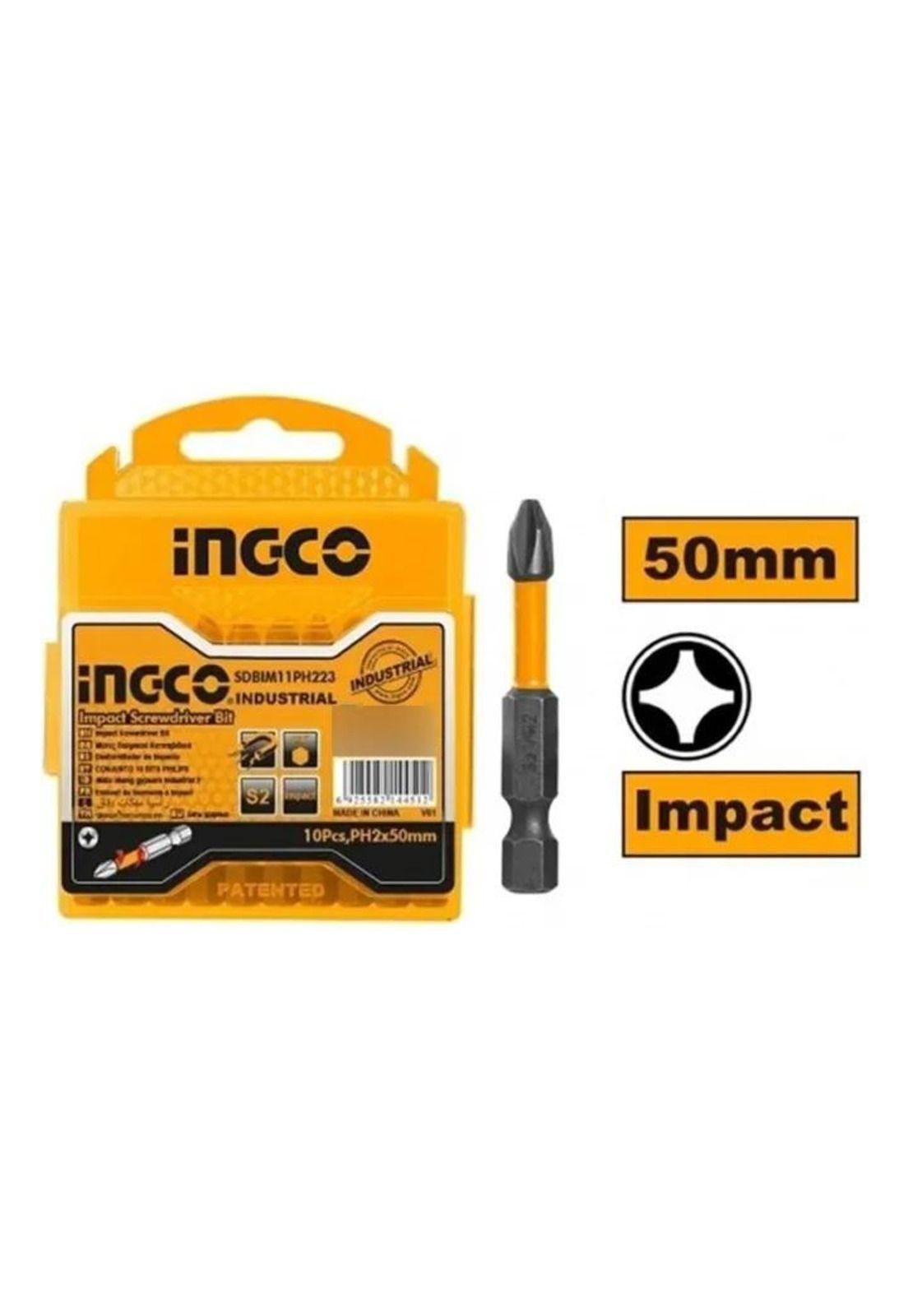 Set 10 Puntas Impacto Destornillador Ph2 50mm Imantada Ingco-7