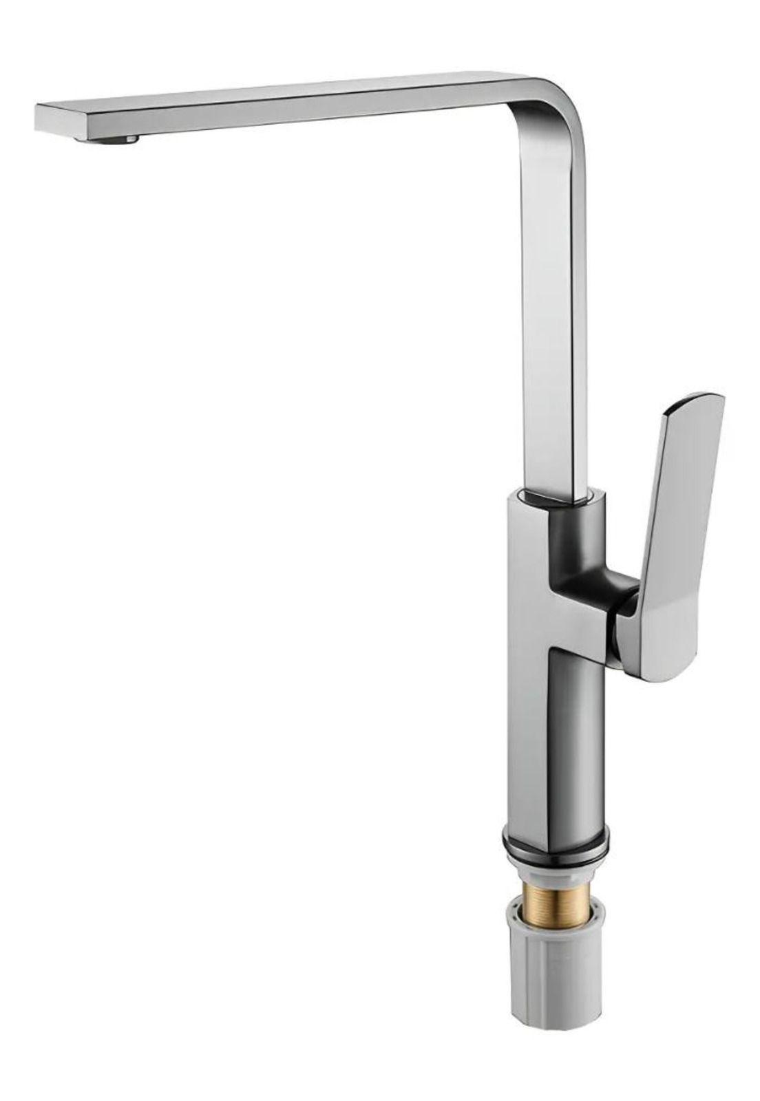 Llave Monomando Lavaplatos Vertical Kassel Taumm Deluxe Prem Gris Oscuro Mate-0