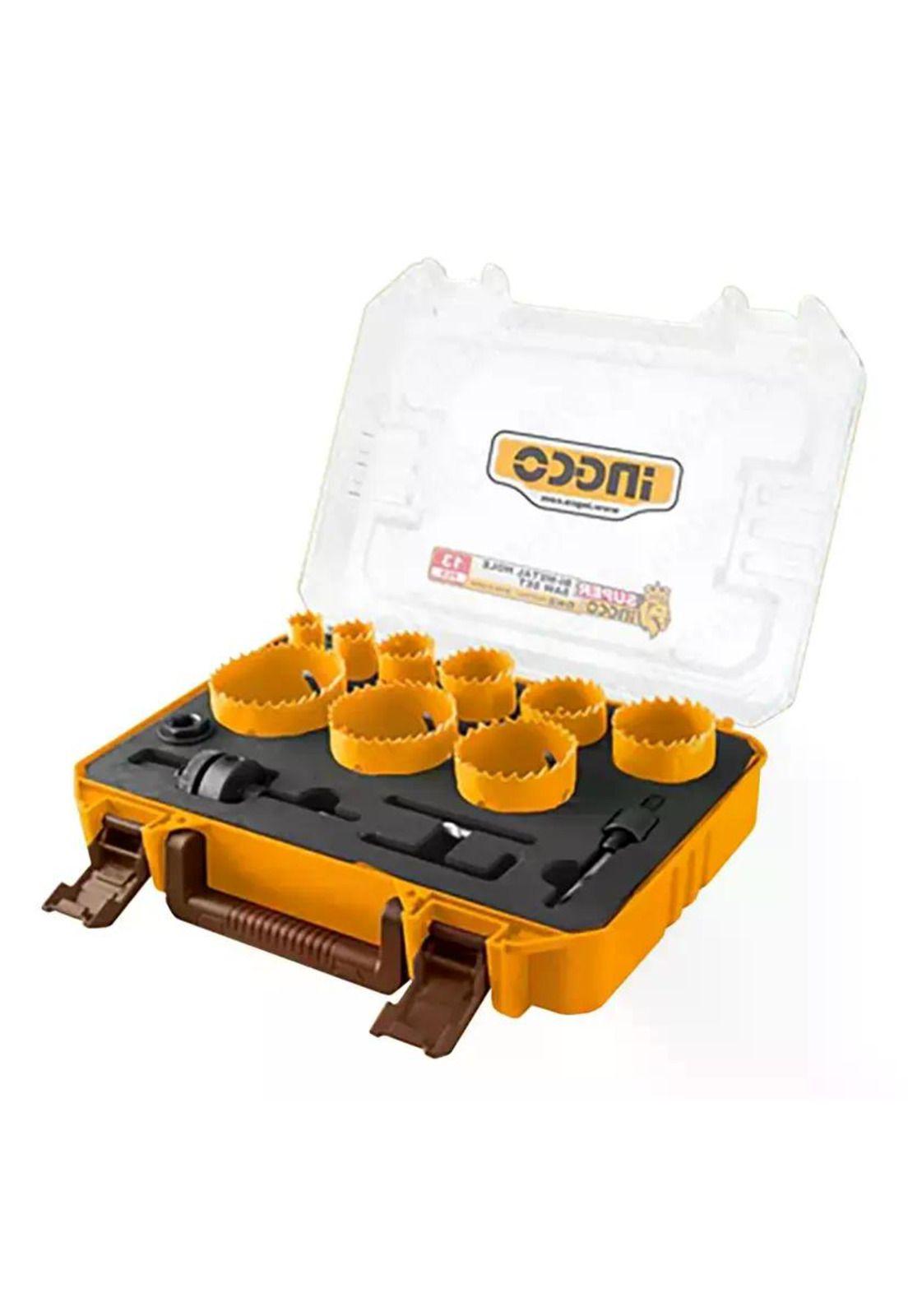 Set 13 Pz Sierra Copa Bi-metal Ingco 19-64 Mm Maleta Akh0132-0