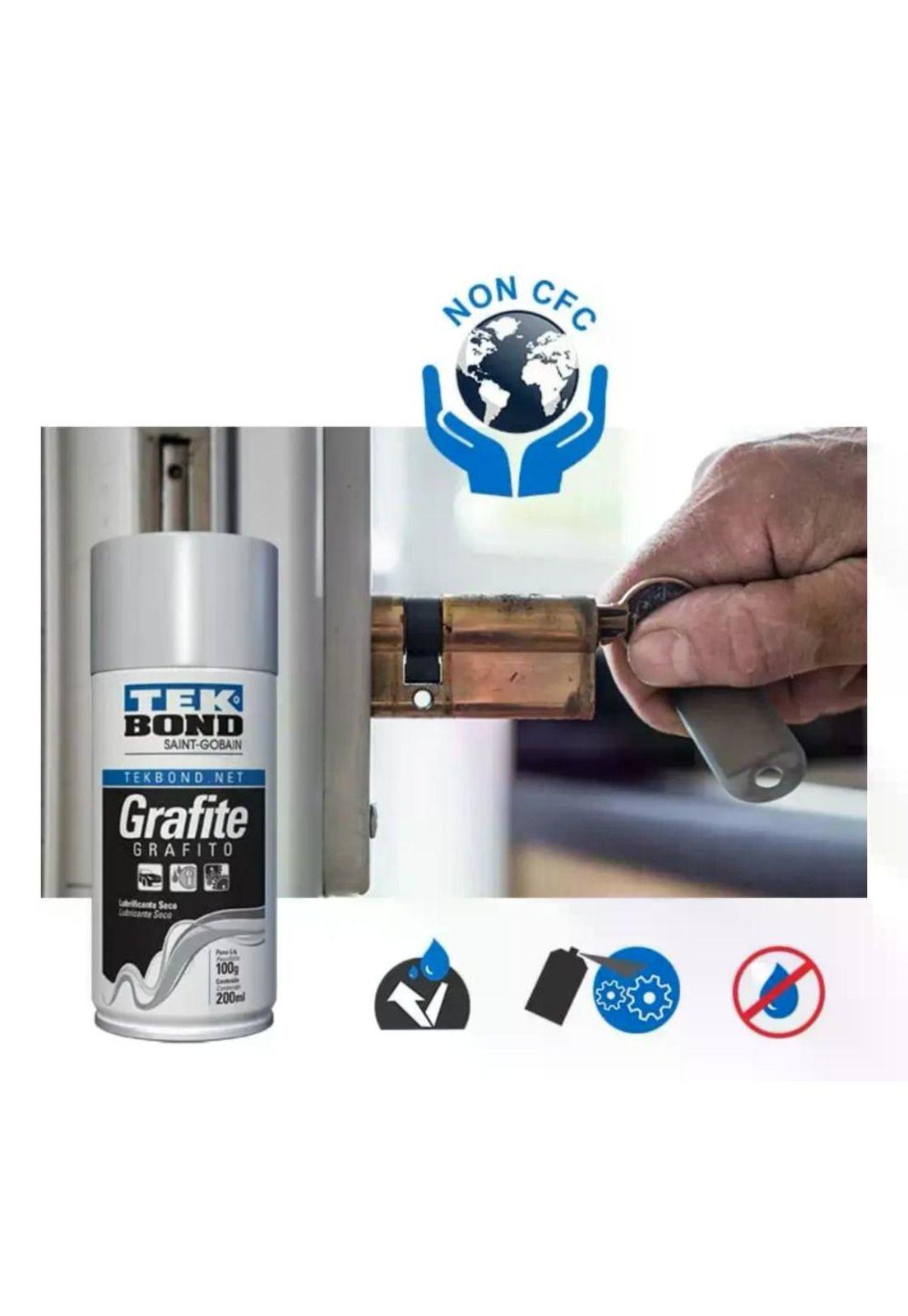Lubricante De Grafito En Spray 200 Ml 100 Gr Lubricante Seco-4