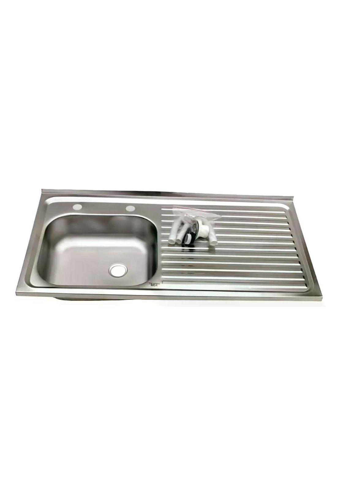 Lavaplatos Lava Vajilla Sobreponer 100x50 Taumm Derecho Gris Gris-0