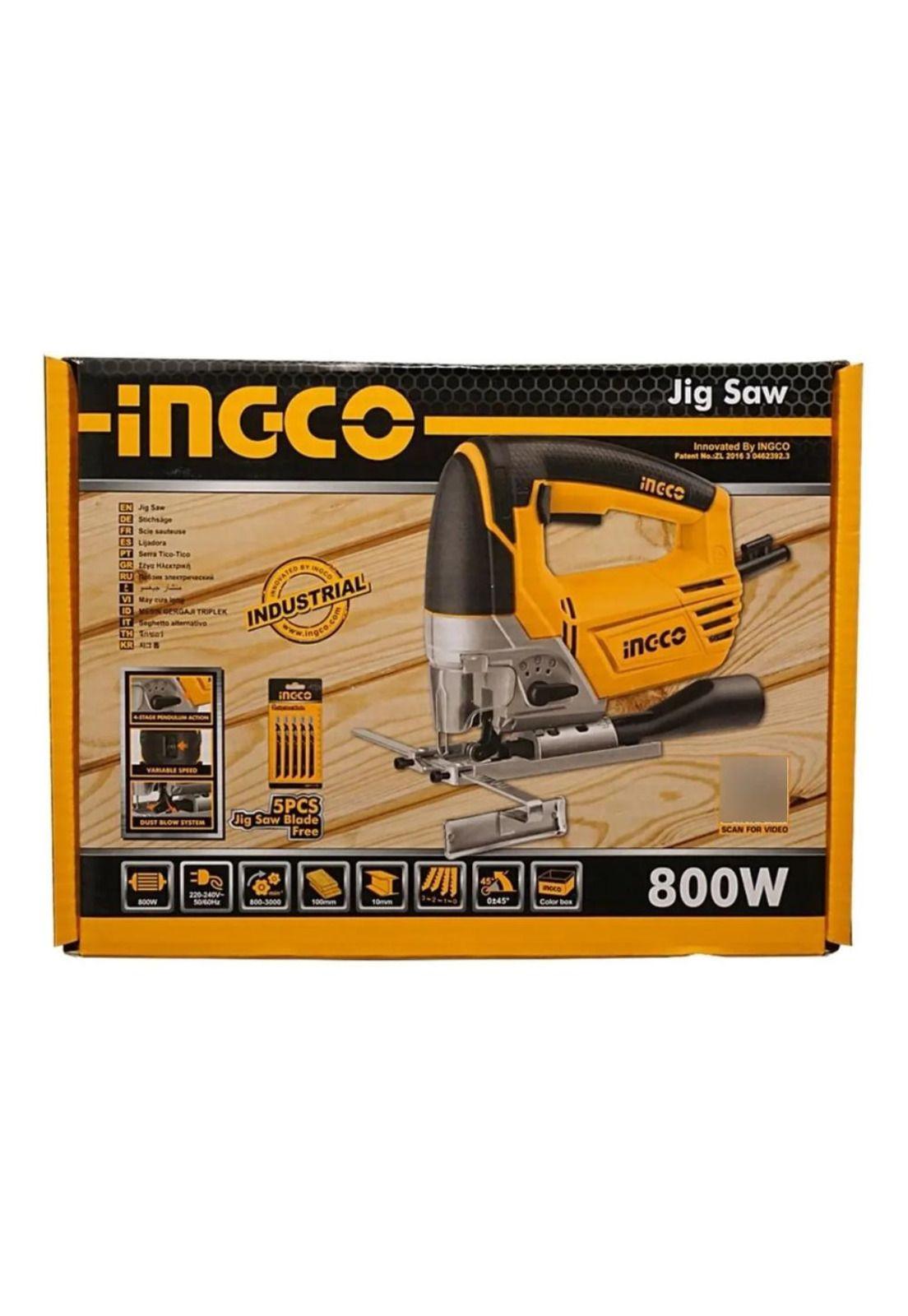 Sierra Caladora Cable Ingco Js80028 - 800 W Con 5 Sierras-5