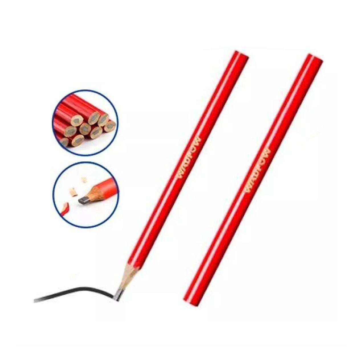 Set De 12 Lapiz Carpintero Negro Wadfow Wmq1512-0
