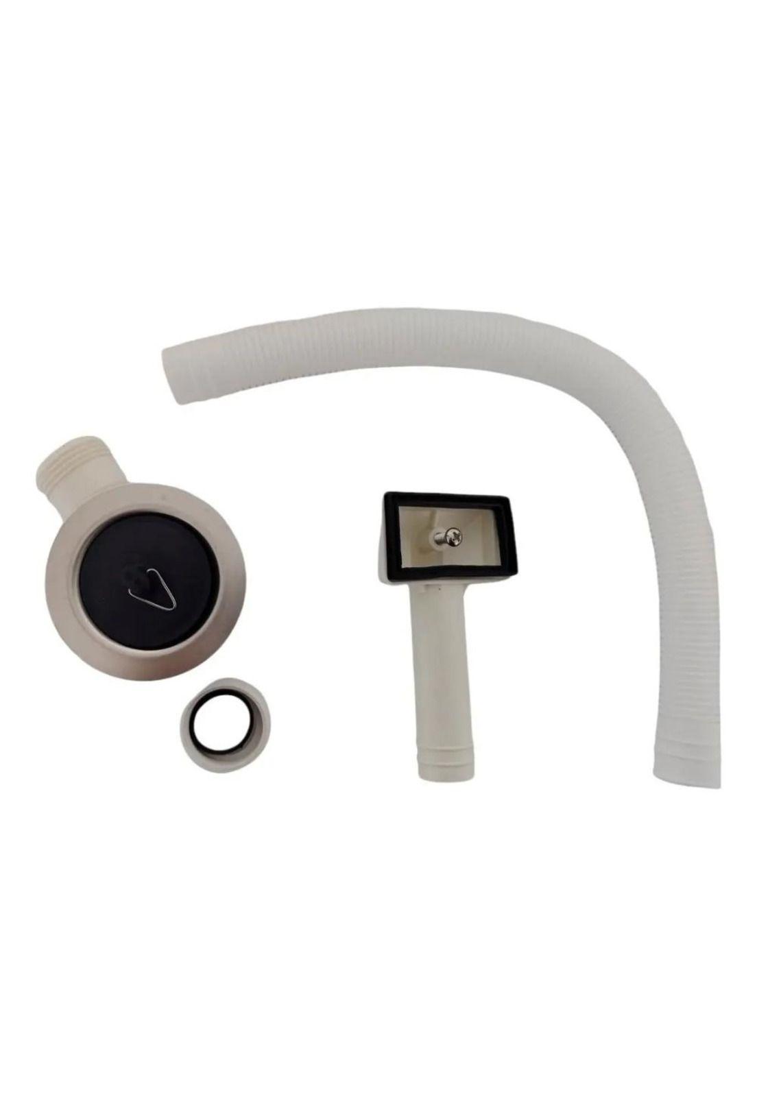 Desague Plastico Lavaplatos 1 1/2 Con Tubo Rebalse Taumm Blanco-3