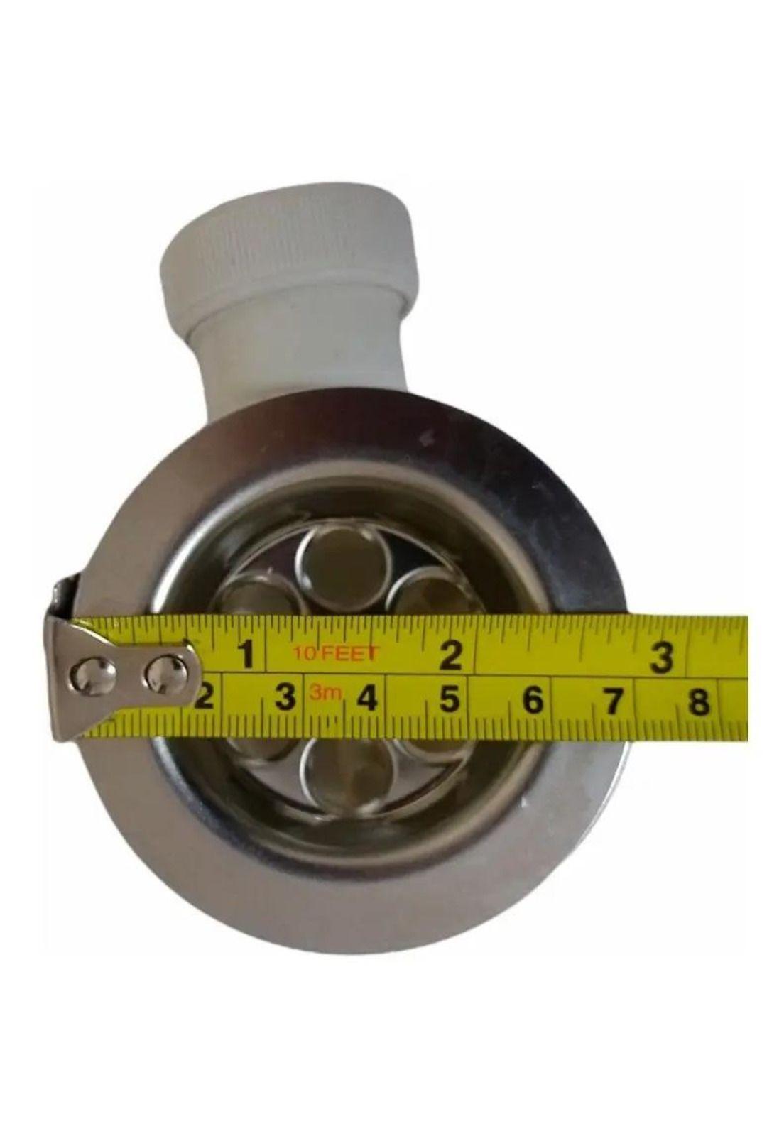Desague Plastico Lavaplatos 1 1/2 Con Tubo Rebalse Taumm Blanco-4