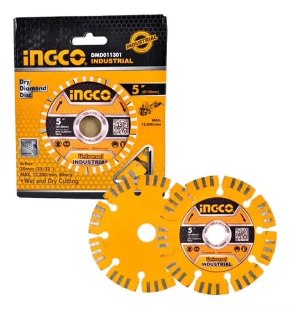 Disco Diamantado Segmentado 130x20mm 5 Pulga Ingco Dmd011301-0