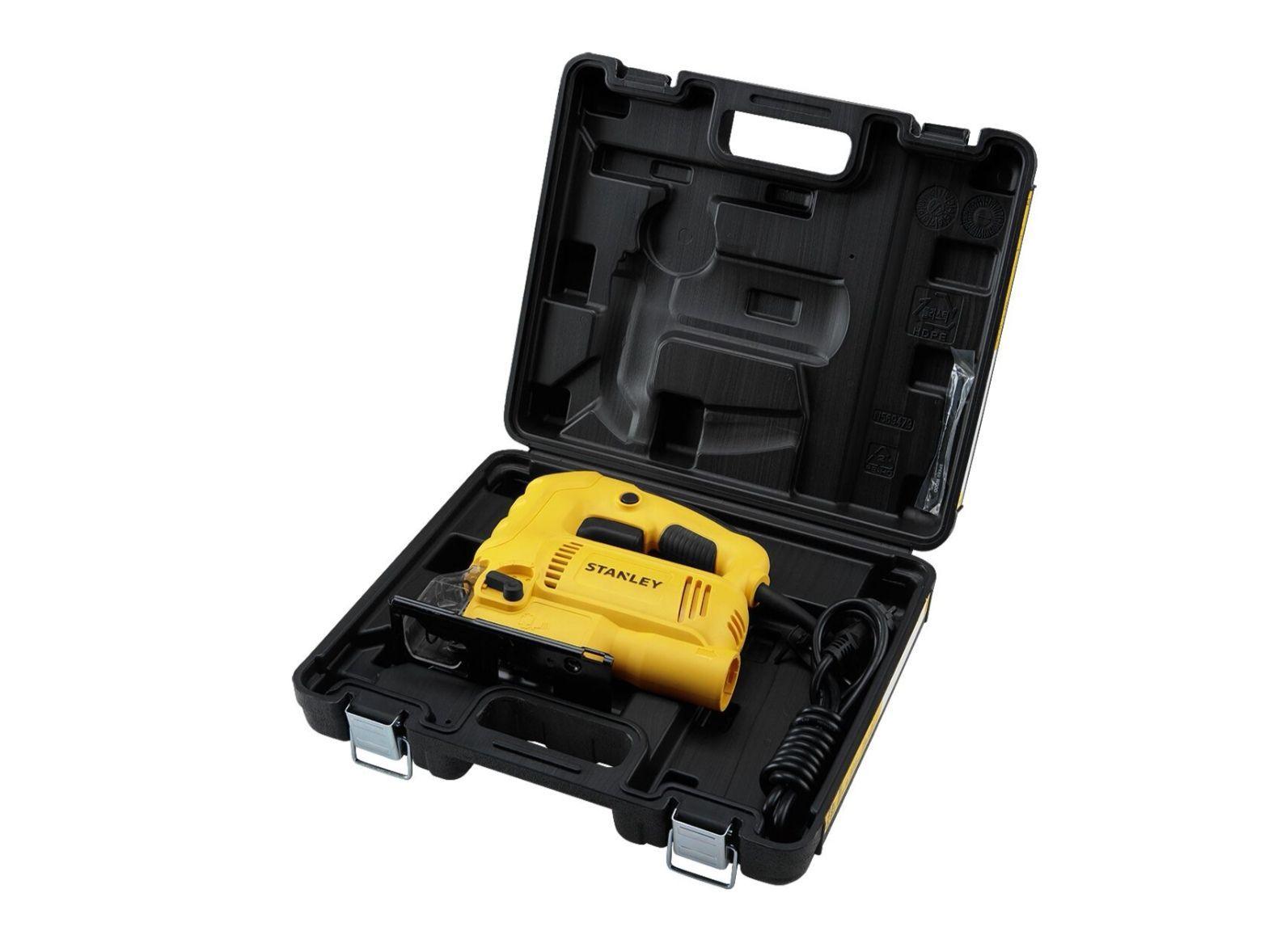 Sierra Caladora Eléctrica Stanley 600 W + Maleta + Sierra  -7
