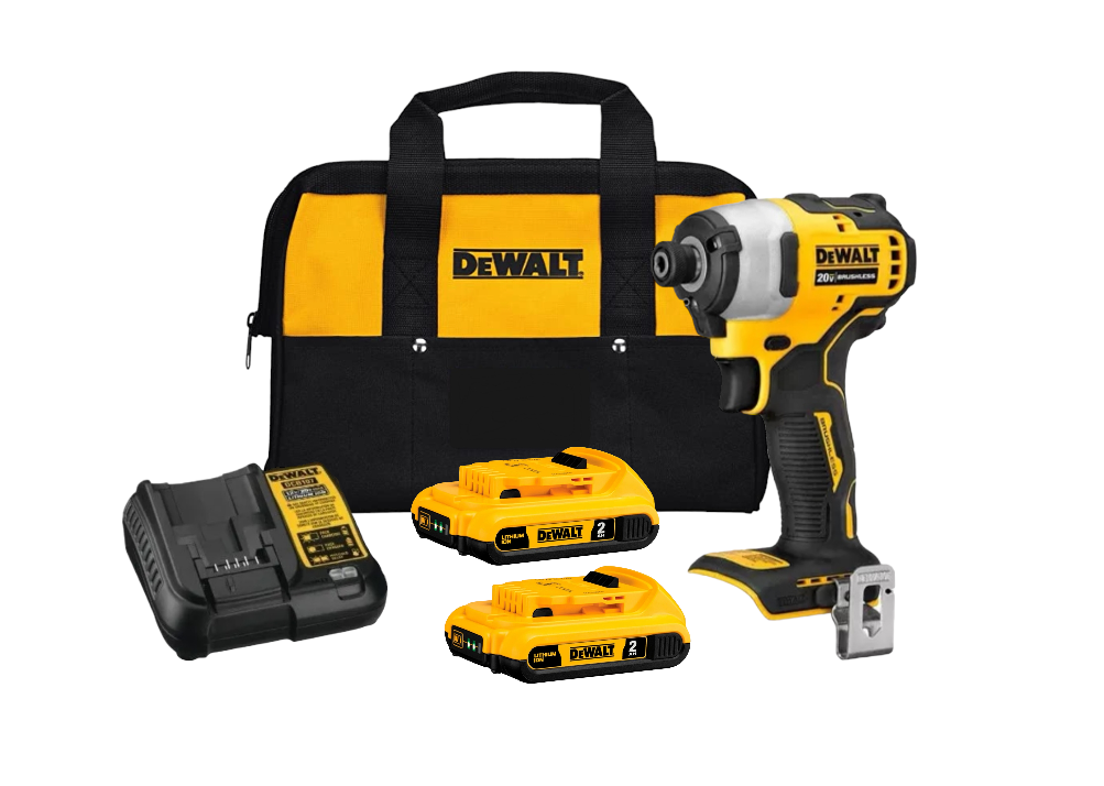 Kit Pack Atornillador De Impacto Dewalt Dcf809 + 2 Baterias+ Cargador-0