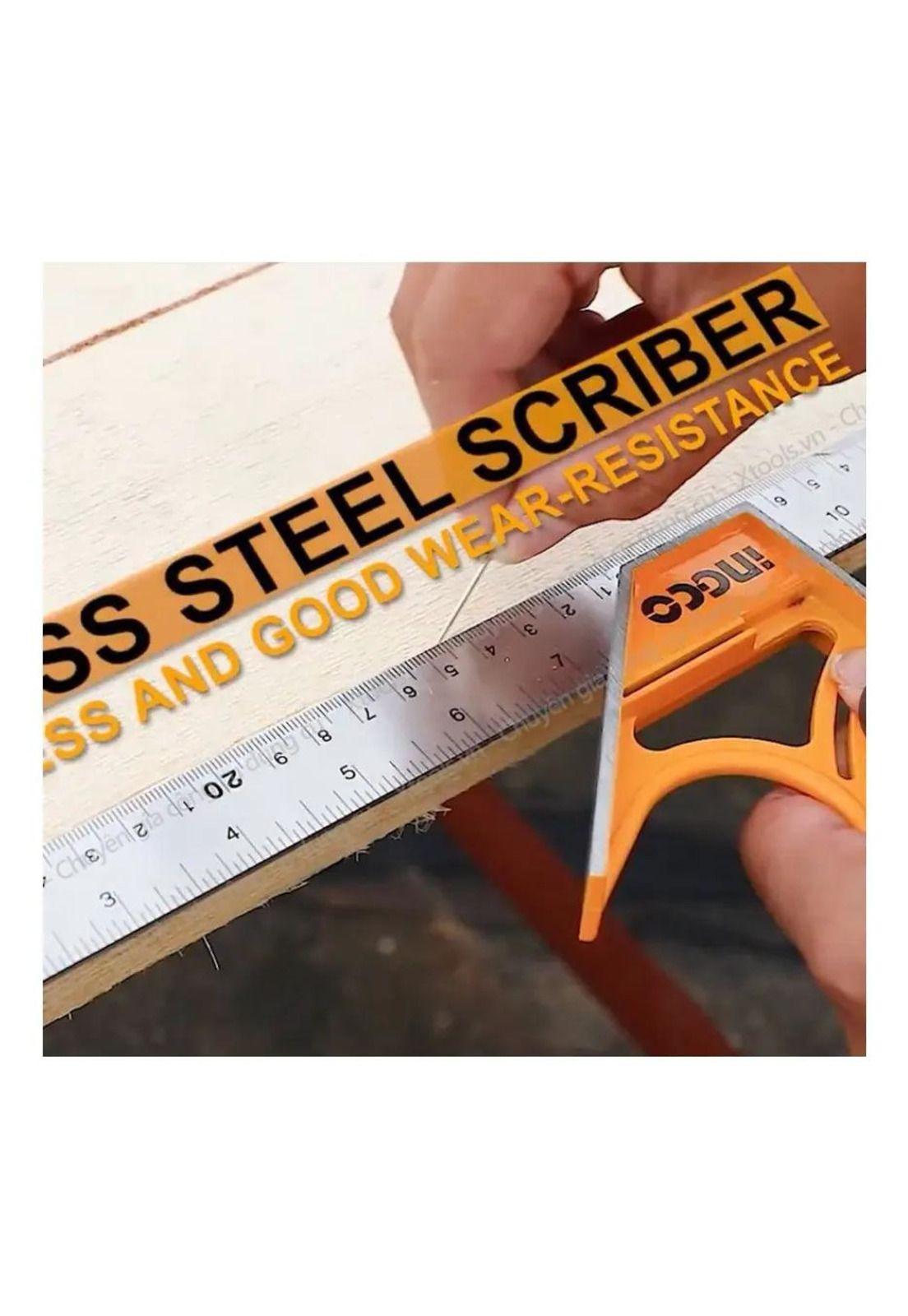 Escuadra De Combinación Magnética Ingco 300mm Naranja-3