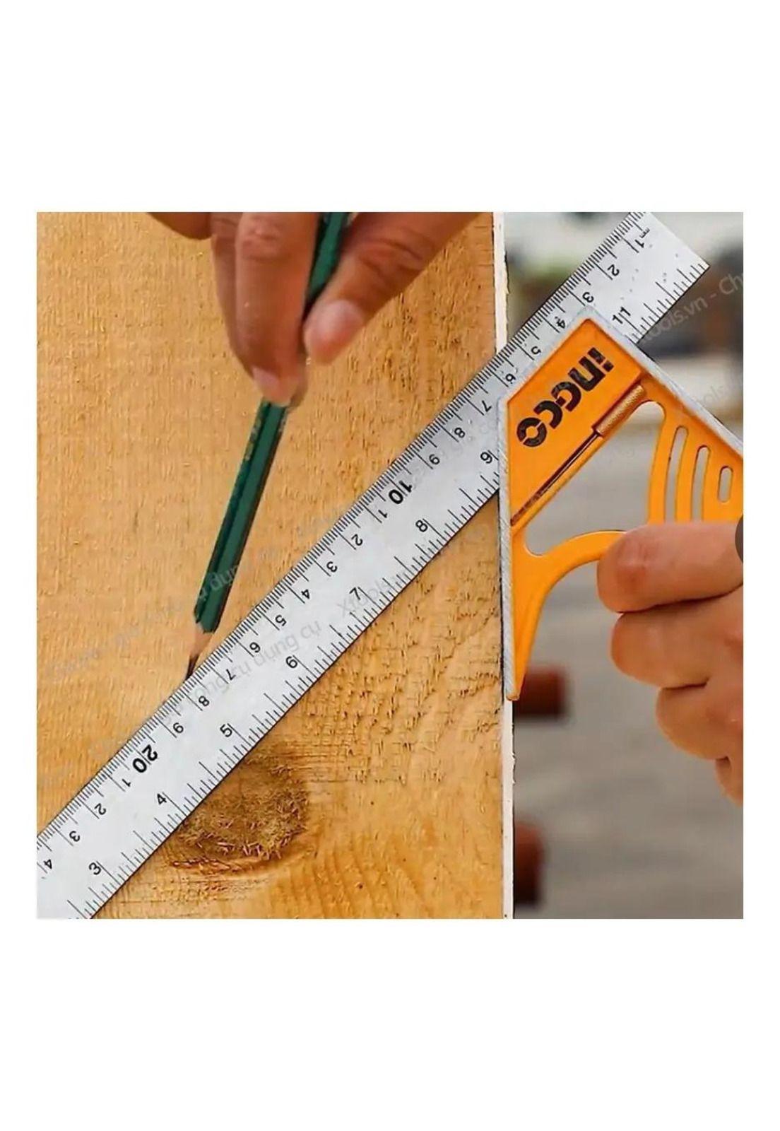 Escuadra De Combinación Magnética Ingco 300mm Naranja-5