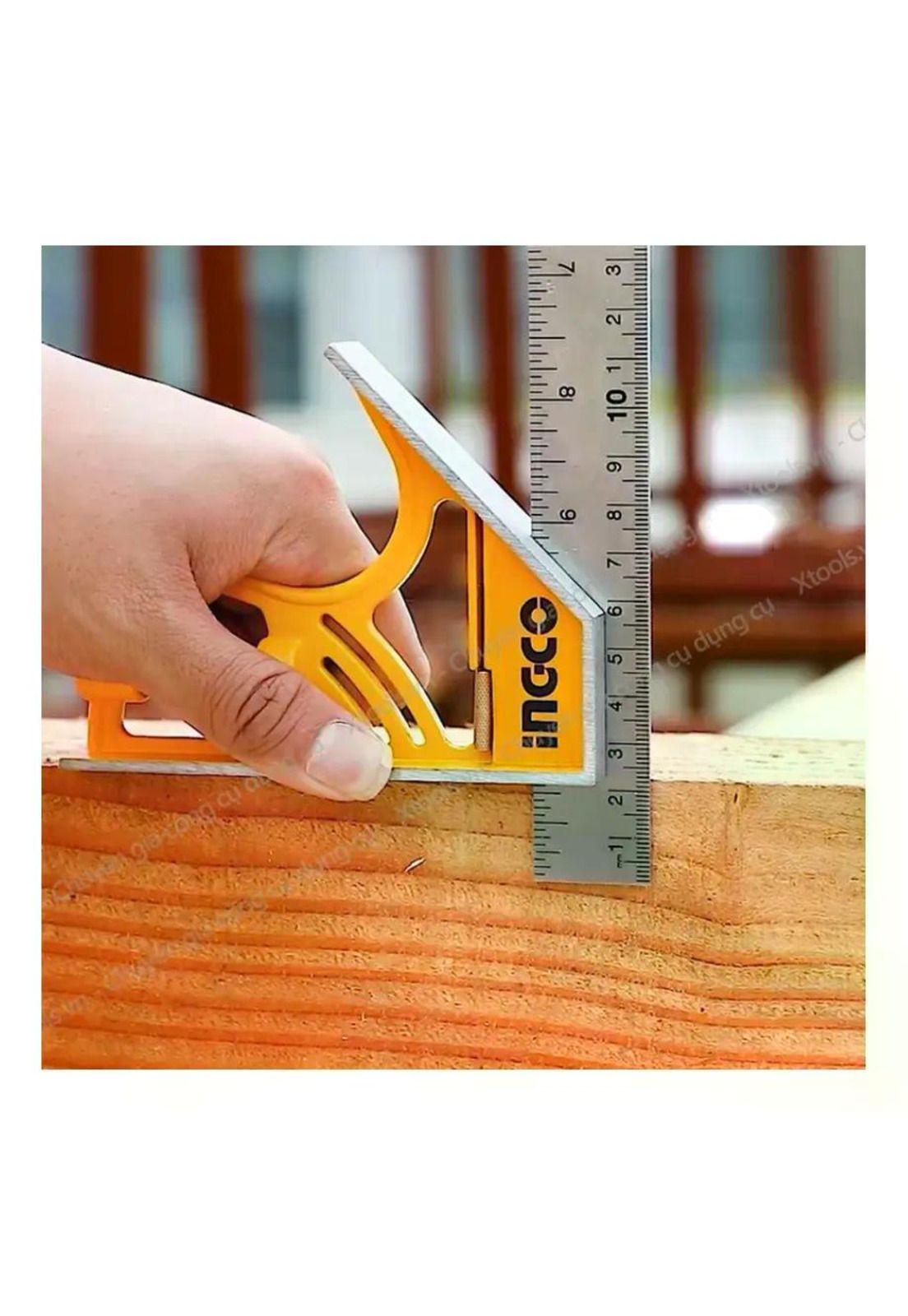 Escuadra De Combinación Magnética Ingco 300mm Naranja-6
