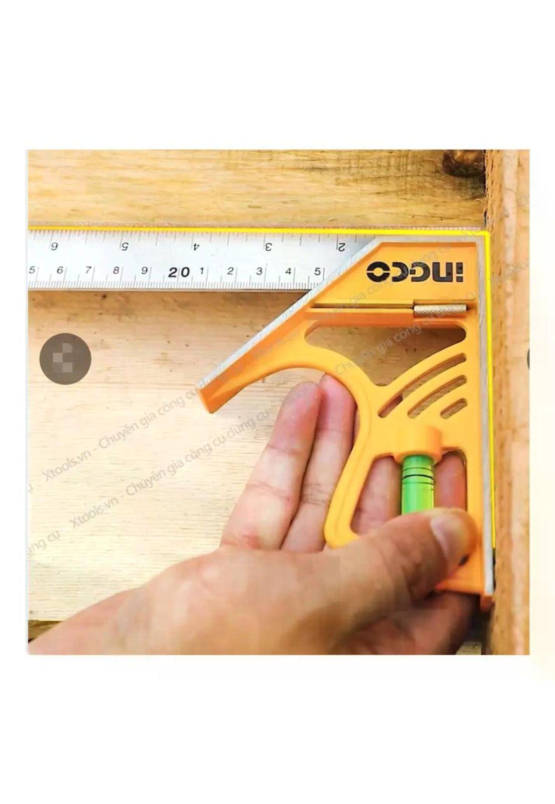 Escuadra De Combinación Magnética Ingco 300mm Naranja-7