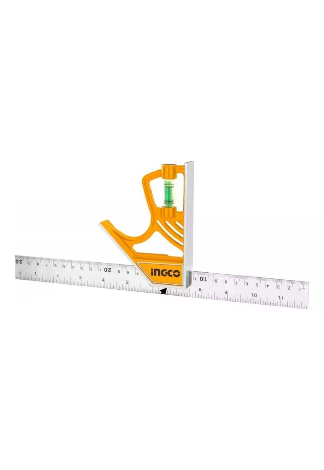Escuadra De Combinación Magnética Ingco 300mm Naranja-9