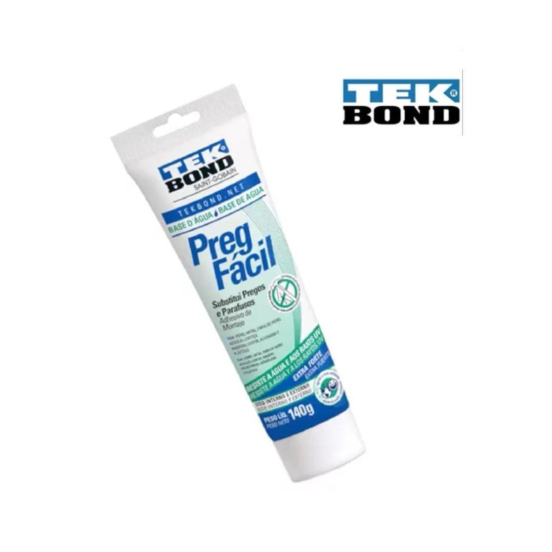 Adhesivo De Montaje Sin Clavos Pega Facil 140g Tekbond Tubo-1
