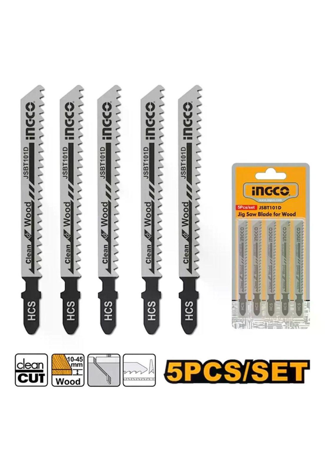 Set Jgo De Hojas Para Sierra Caladora P/ Madera 5 Pcs Ingco-1
