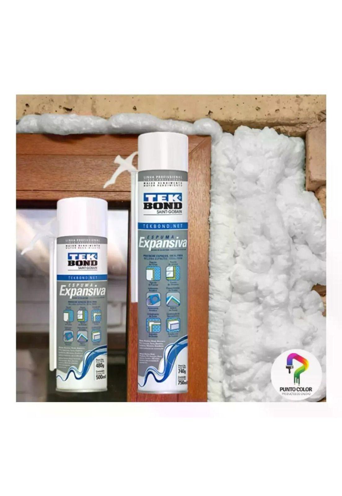 Espuma Expansiva Pu Tekbond 740 G / 750 Ml Uso Profesional-3
