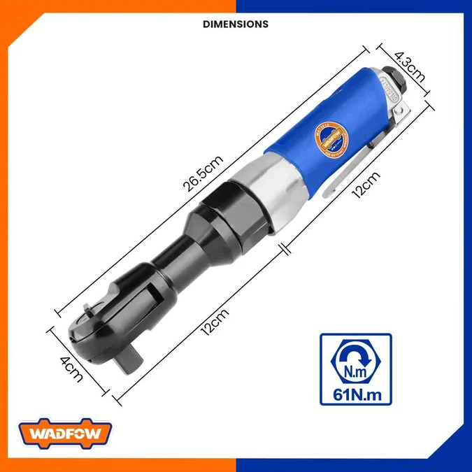 Llave Chicharra Neumatica 1 2 Pulgadas Wadfow Wat3512-5
