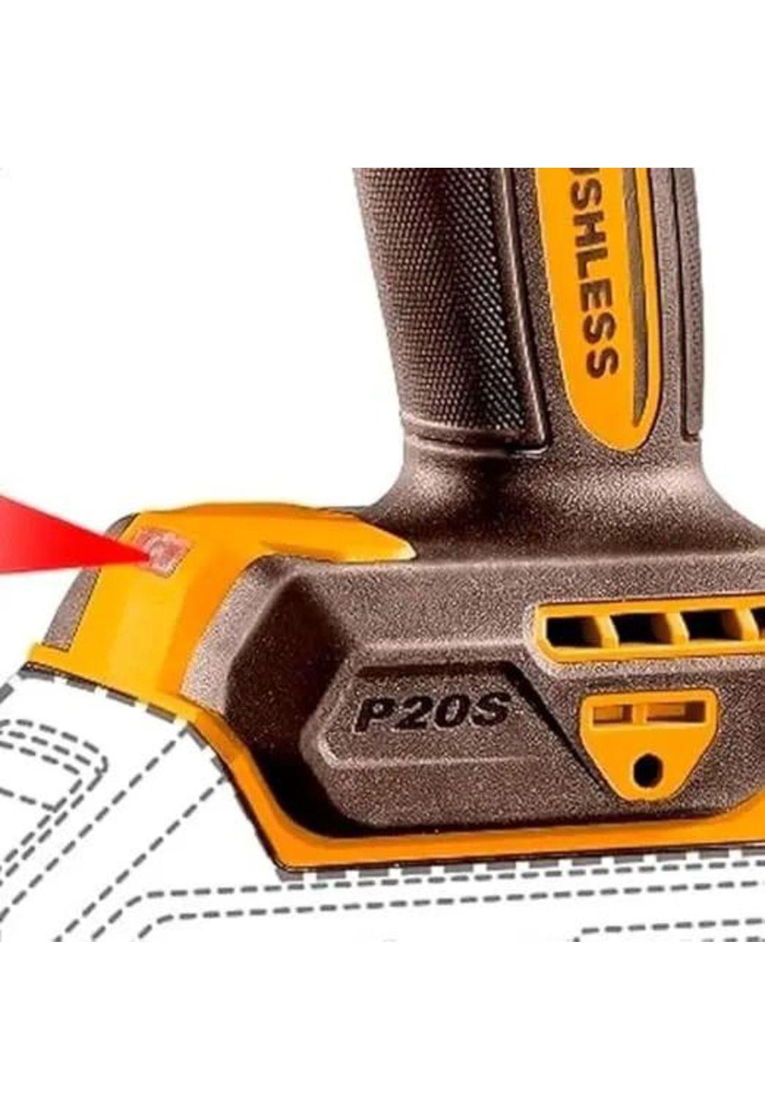 Taladro Atornillador Ingco Brushless +bat+ Carg Cidli20602-7 Naranja/marrón 50 Hz/60 Hz-5