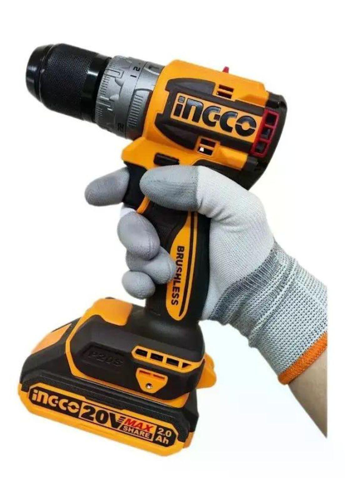 Taladro Atornillador Ingco Brushless +bat+ Carg Cidli20602-7 Naranja/marrón 50 Hz/60 Hz-6