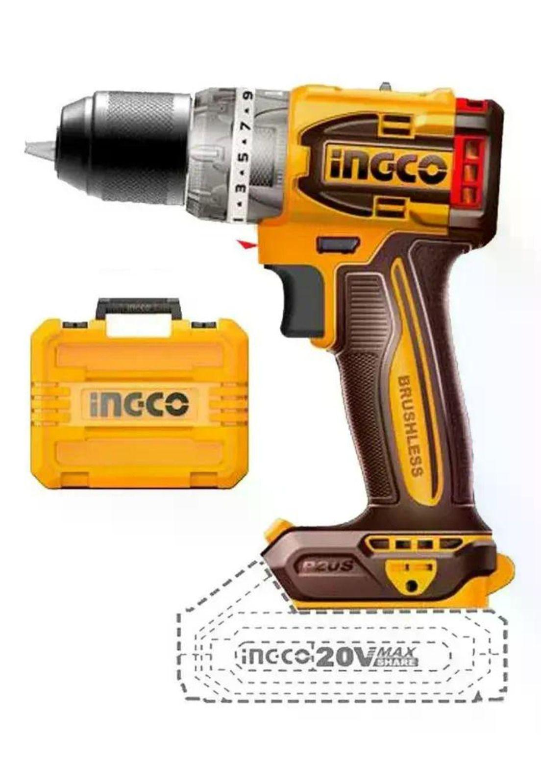 Taladro Atornillador Ingco Brushless +bat+ Carg Cidli20602-7 Naranja/marrón 50 Hz/60 Hz-8