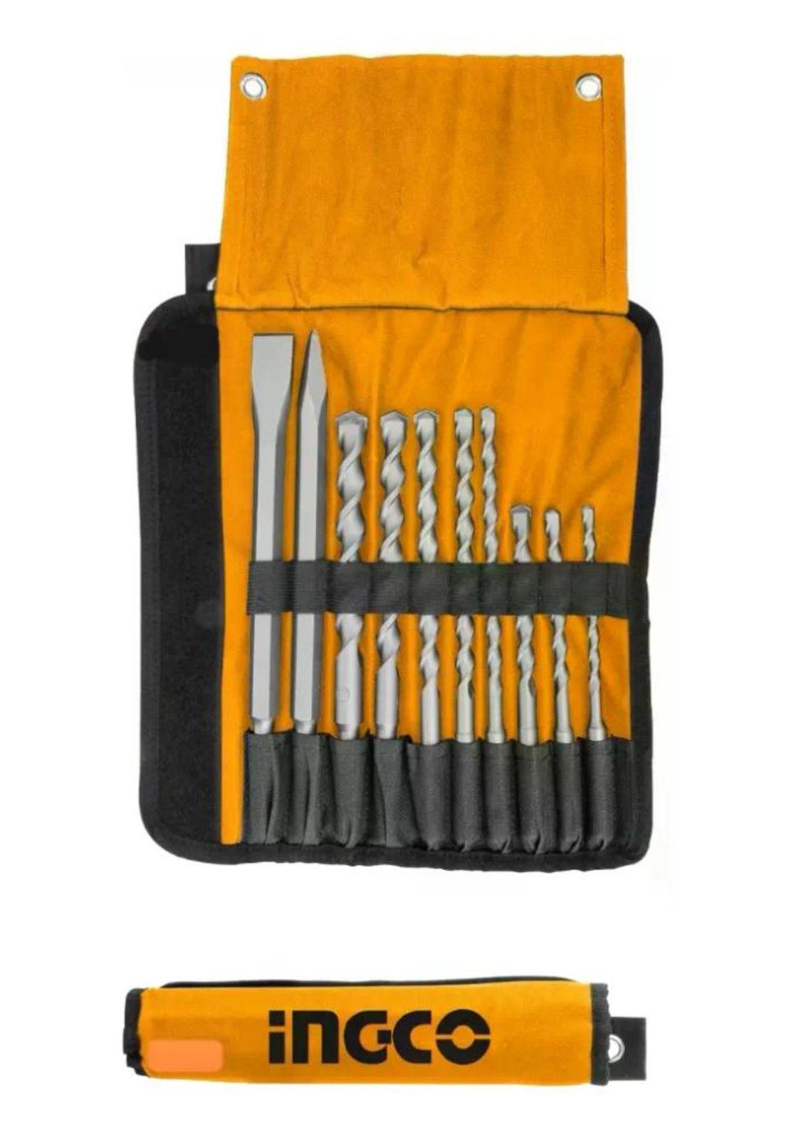 Set De Brocas Y Cinceles Sds Plus 10 Piezas Ingco Akd2101-2