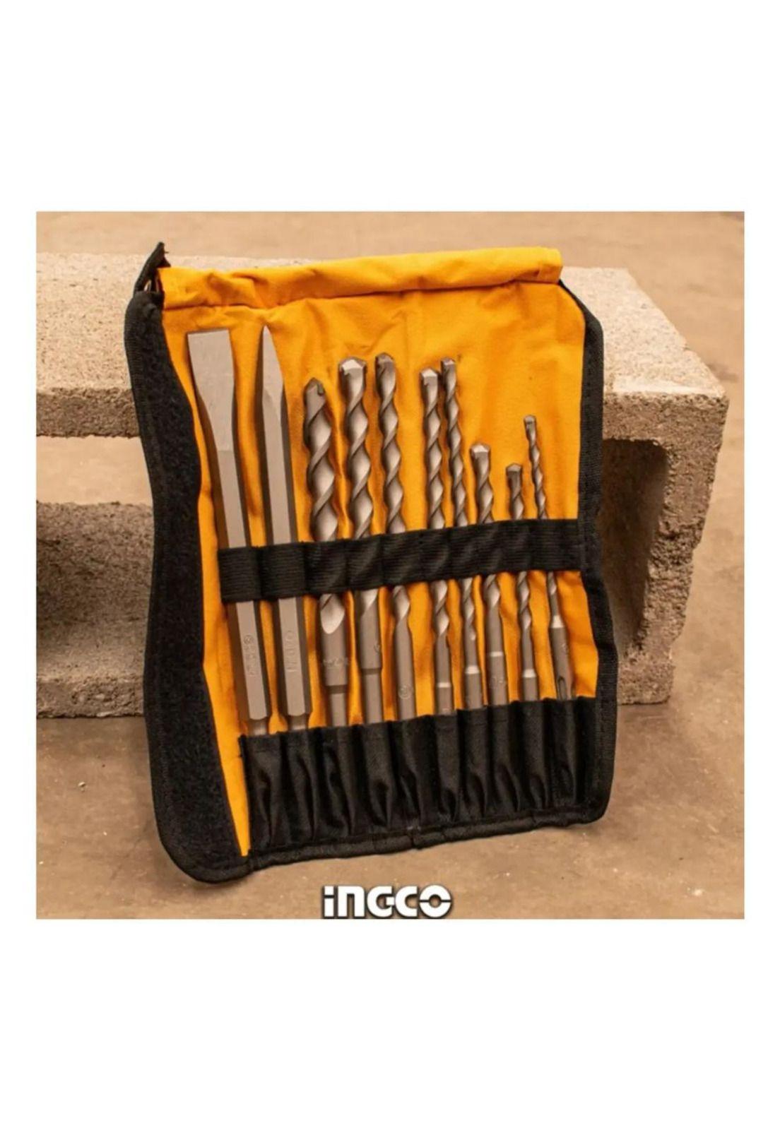 Set De Brocas Y Cinceles Sds Plus 10 Piezas Ingco Akd2101-5