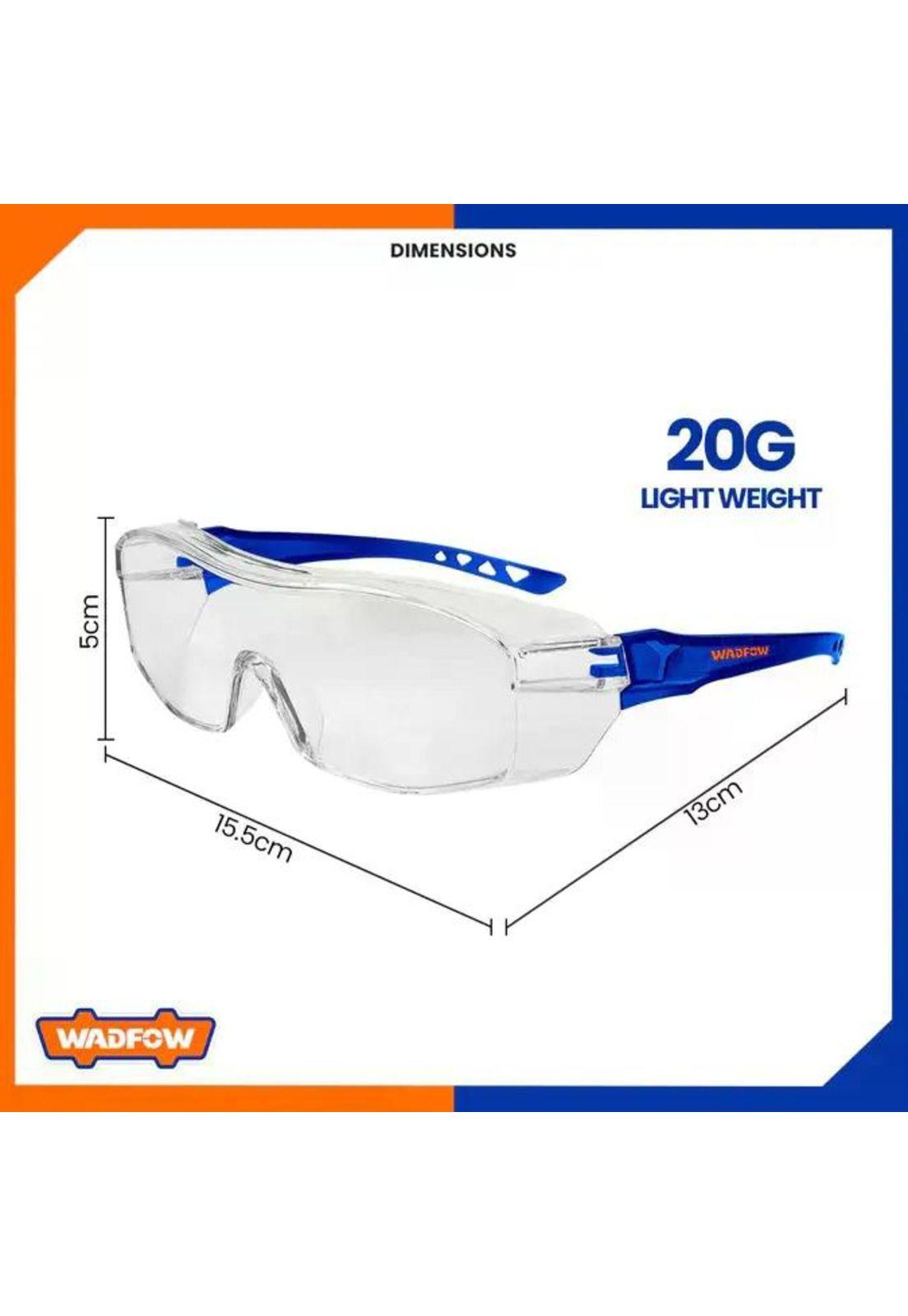 Lentes De Seguridad Transparente Wadfow Full-slice Wsg1803 Transparente-3