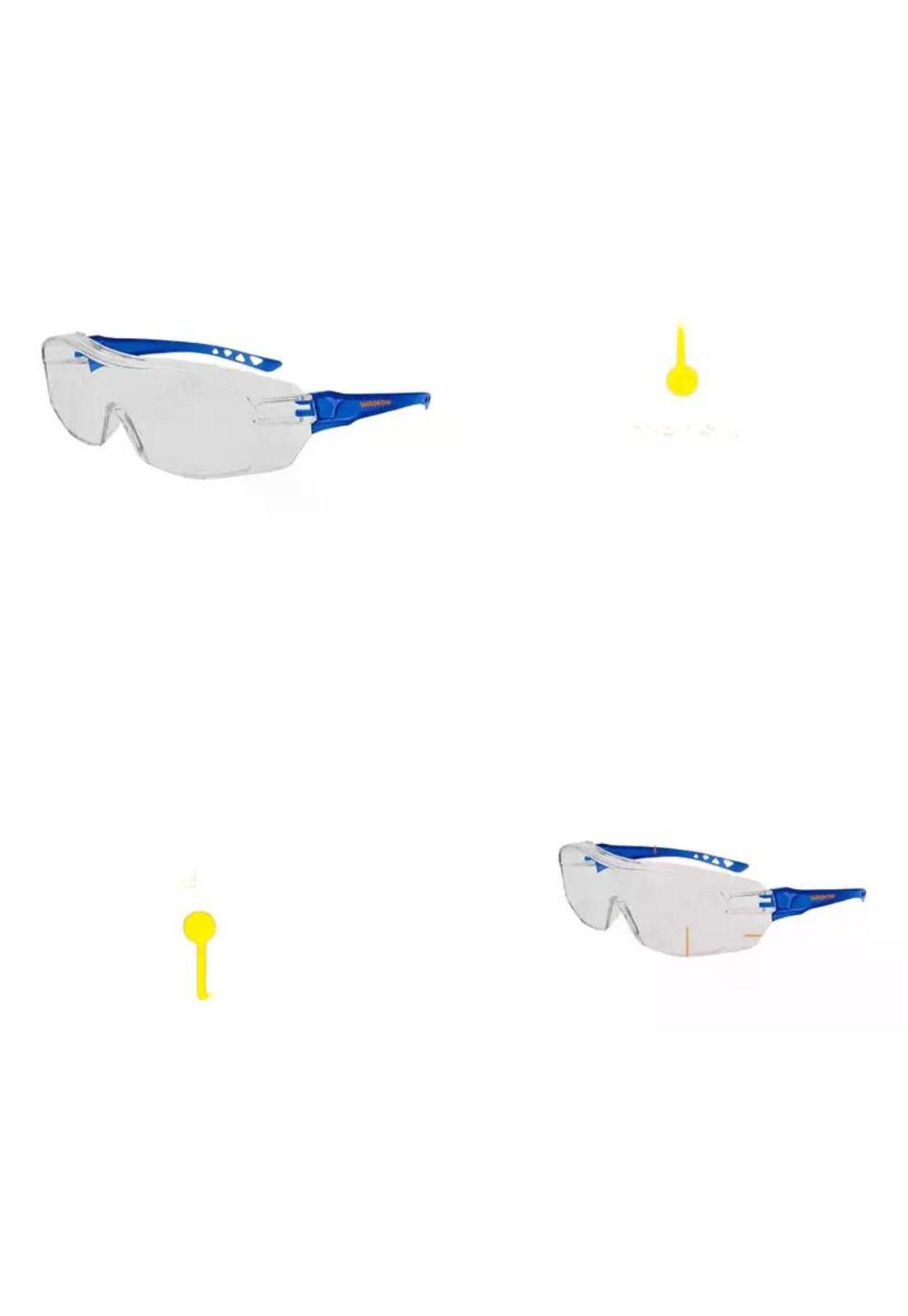 Lentes De Seguridad Transparente Wadfow Full-slice Wsg1803 Transparente-7