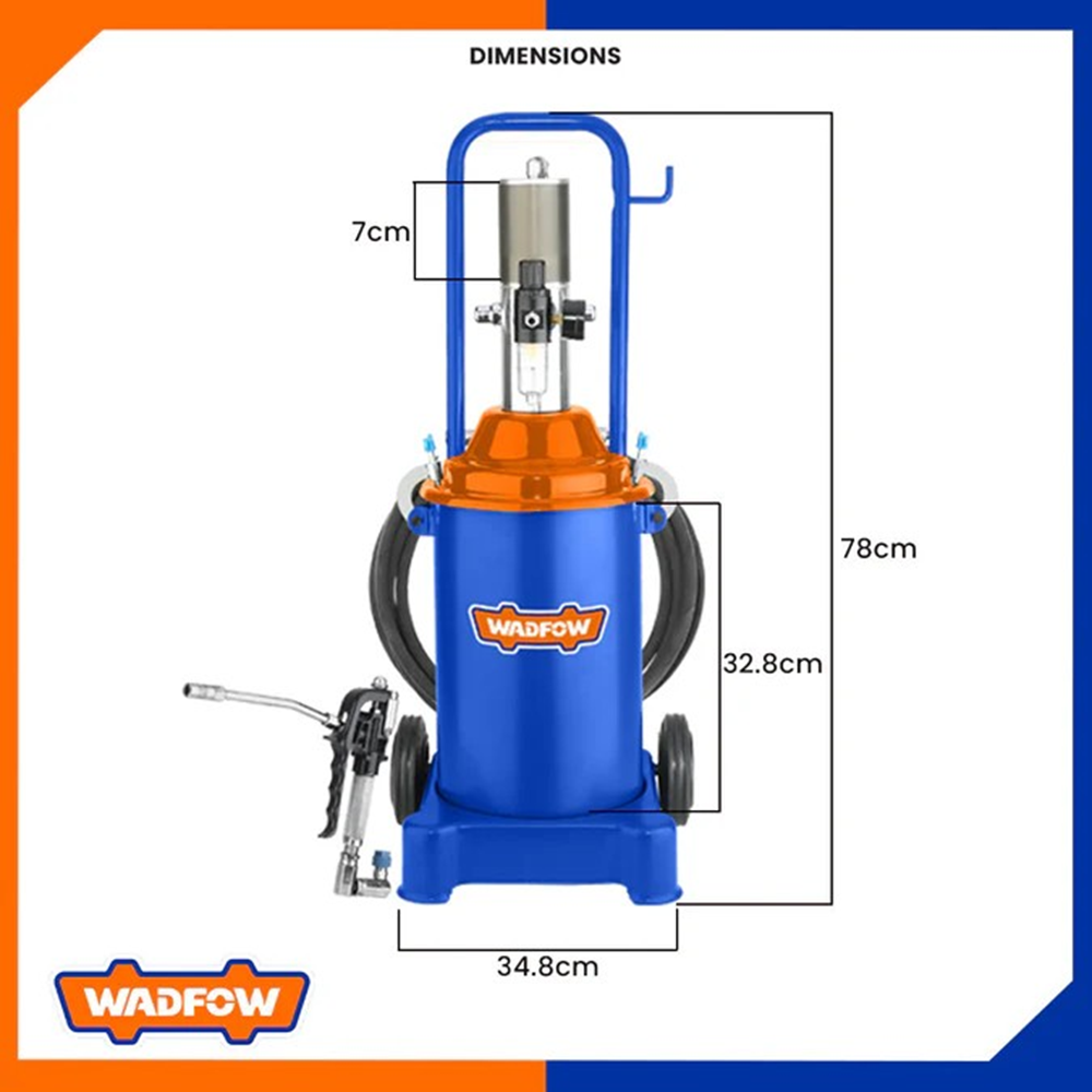 Engrasadora Neumatica 12 Lt Wadfow Wal1a12-1